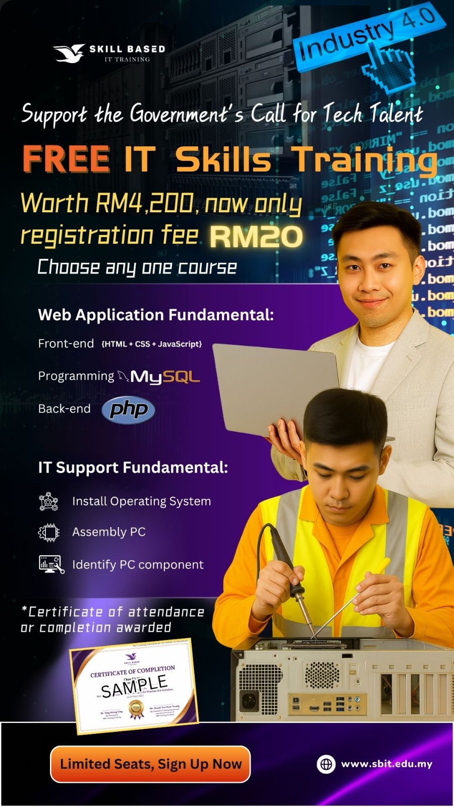 SBIT Training Academy Facebook ad