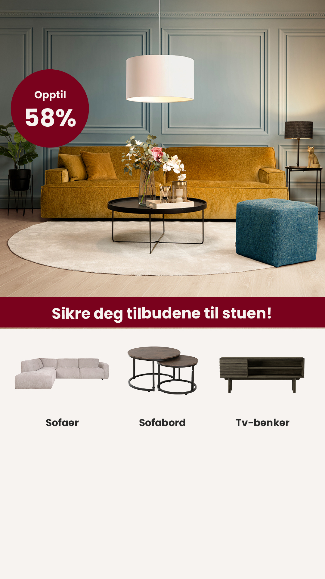 A-Møbler Facebook ad