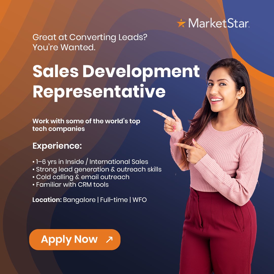 MarketStar Facebook ad: 1-6 yrs in inside sales, outbound, lead gen?