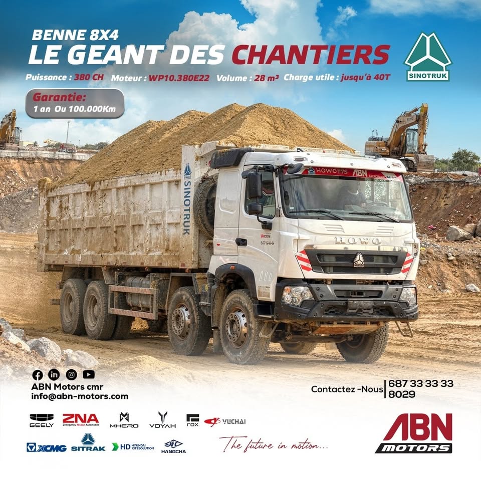 ABN Motors Facebook ad: Le HOWO T7S 8ร4 le roi des chantiersโฆ