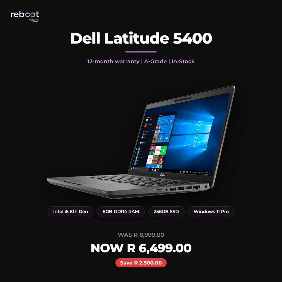 Computer Mania Facebook ad: Dell Latitude 5400, Ready to Work