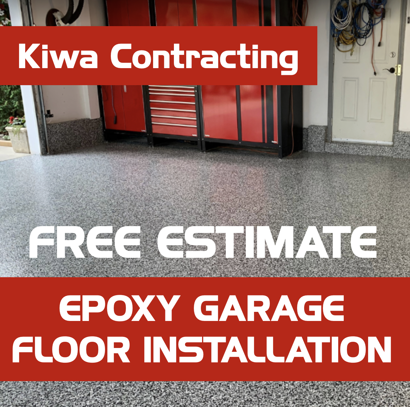 Kiwa Flooring & Painting Facebook ad: Message for a Free Estimate!