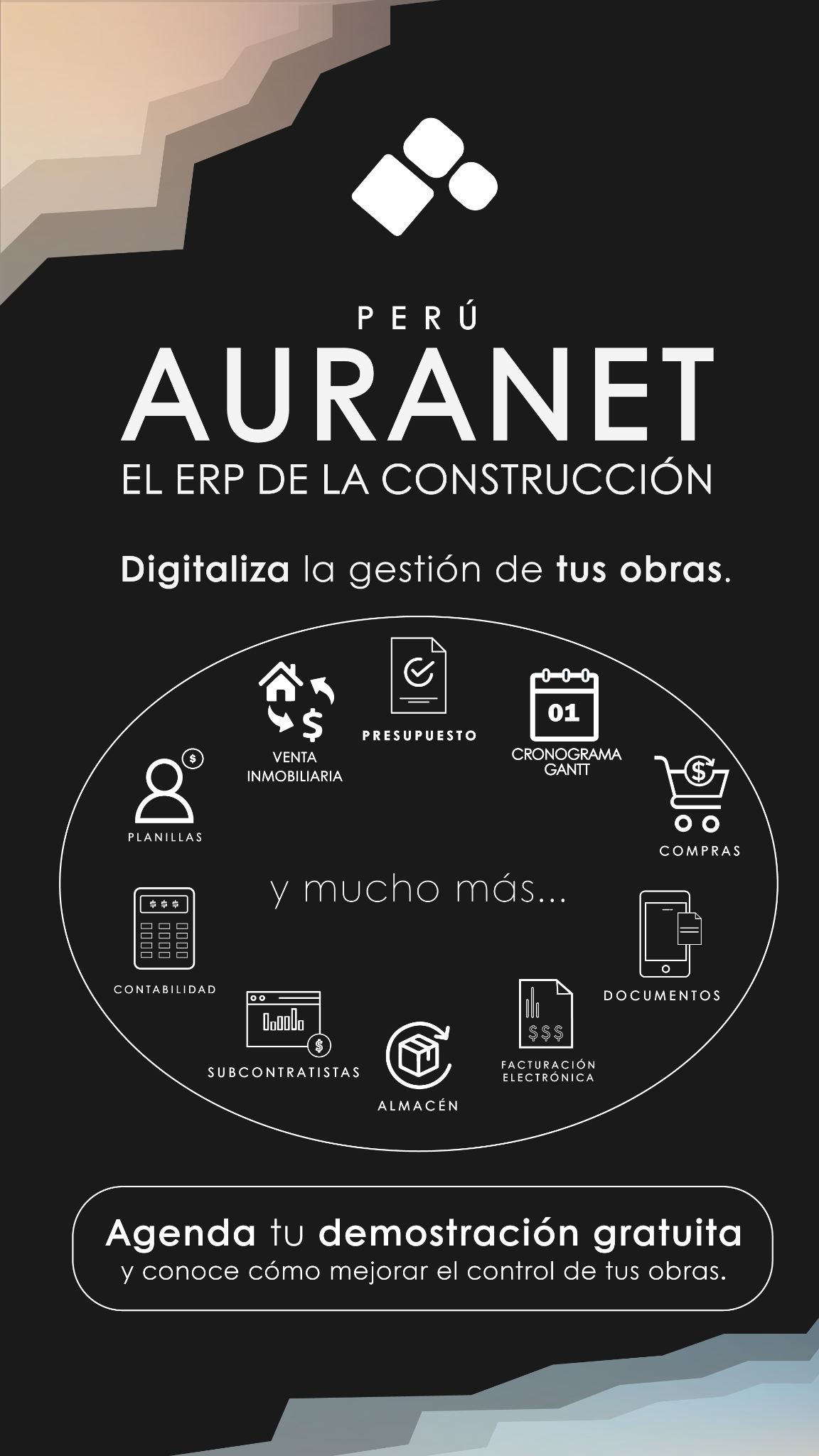 Auranet ERP de la Construcción Facebook ad