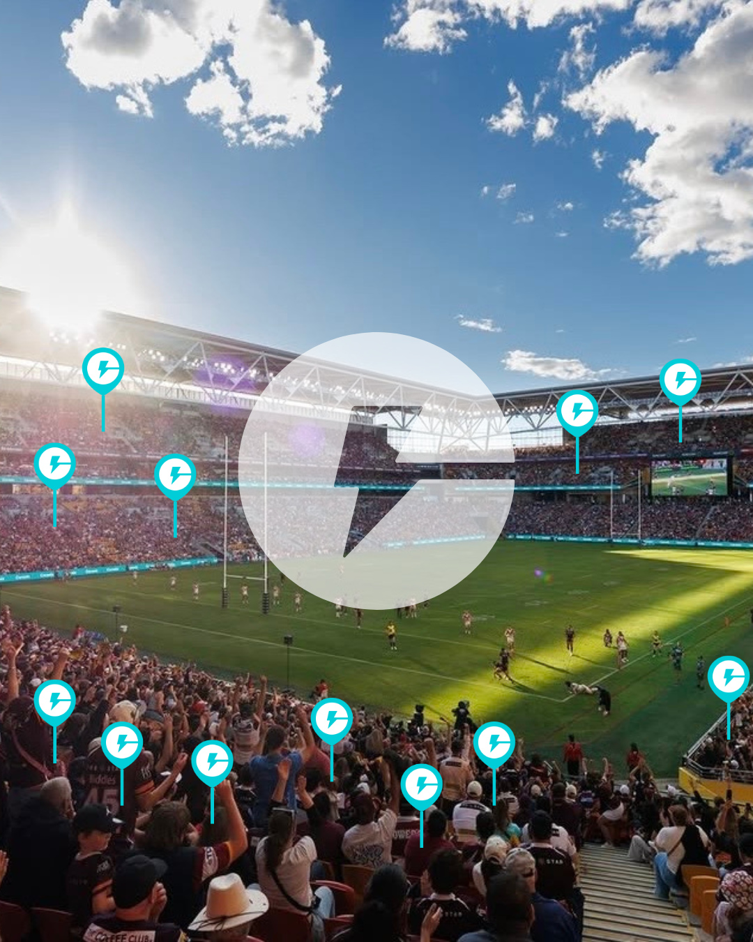 ChargeSpot Facebook ad: State of Origin.