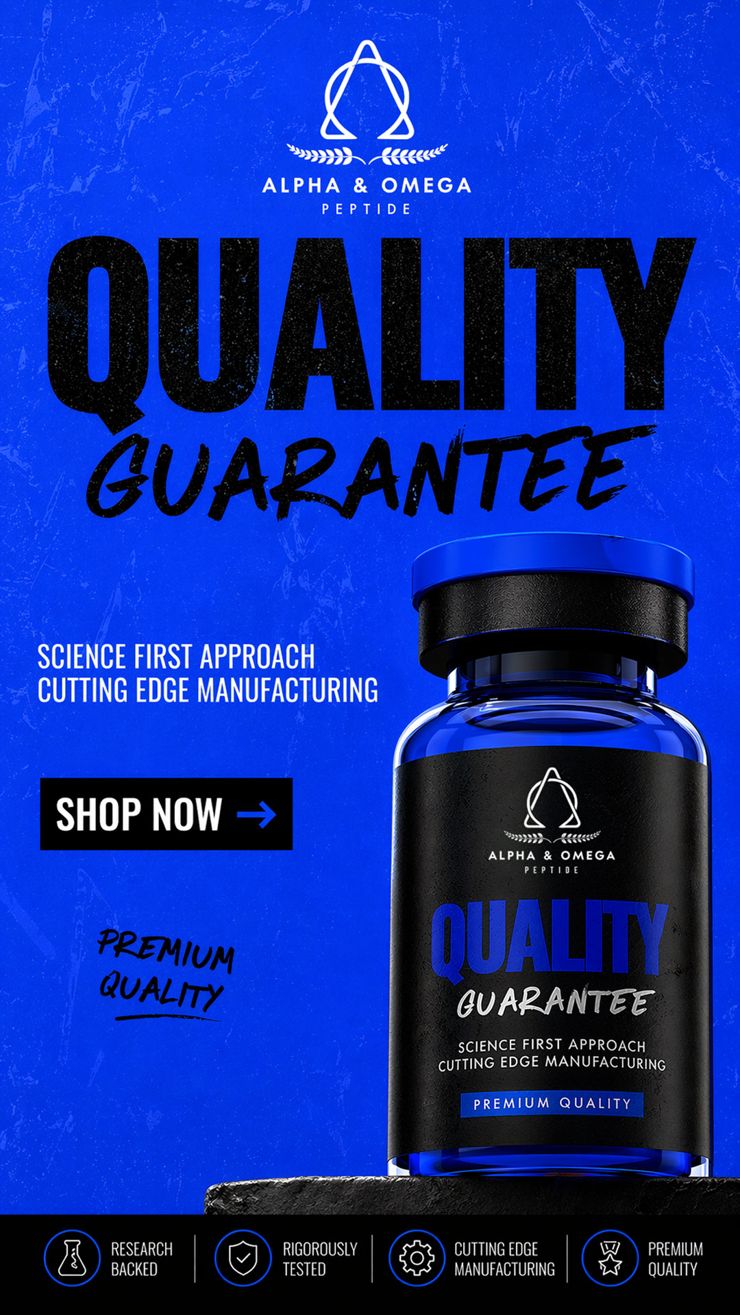 Alpha Omega Peptide Facebook ad
