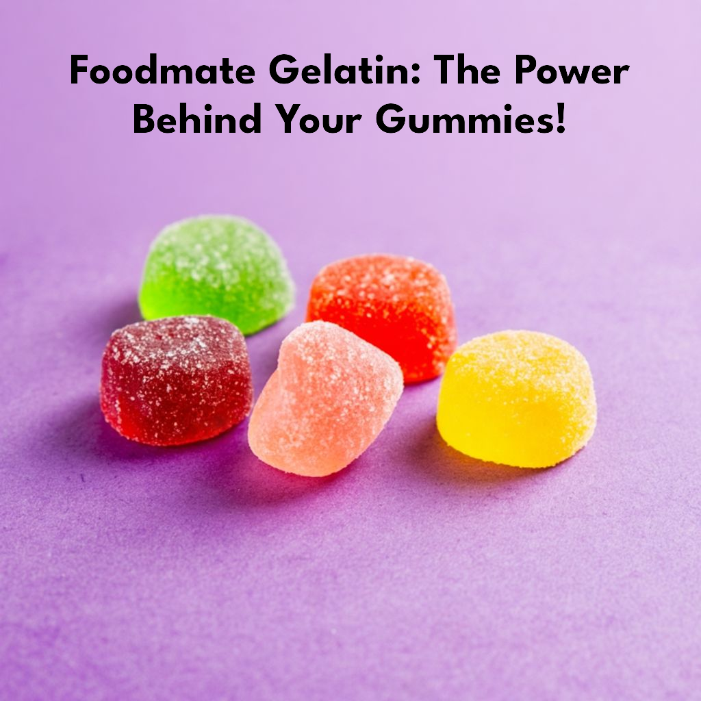 Foodmate Facebook ad: Ready with Foodmate Gelatin, dedicated to making sure…