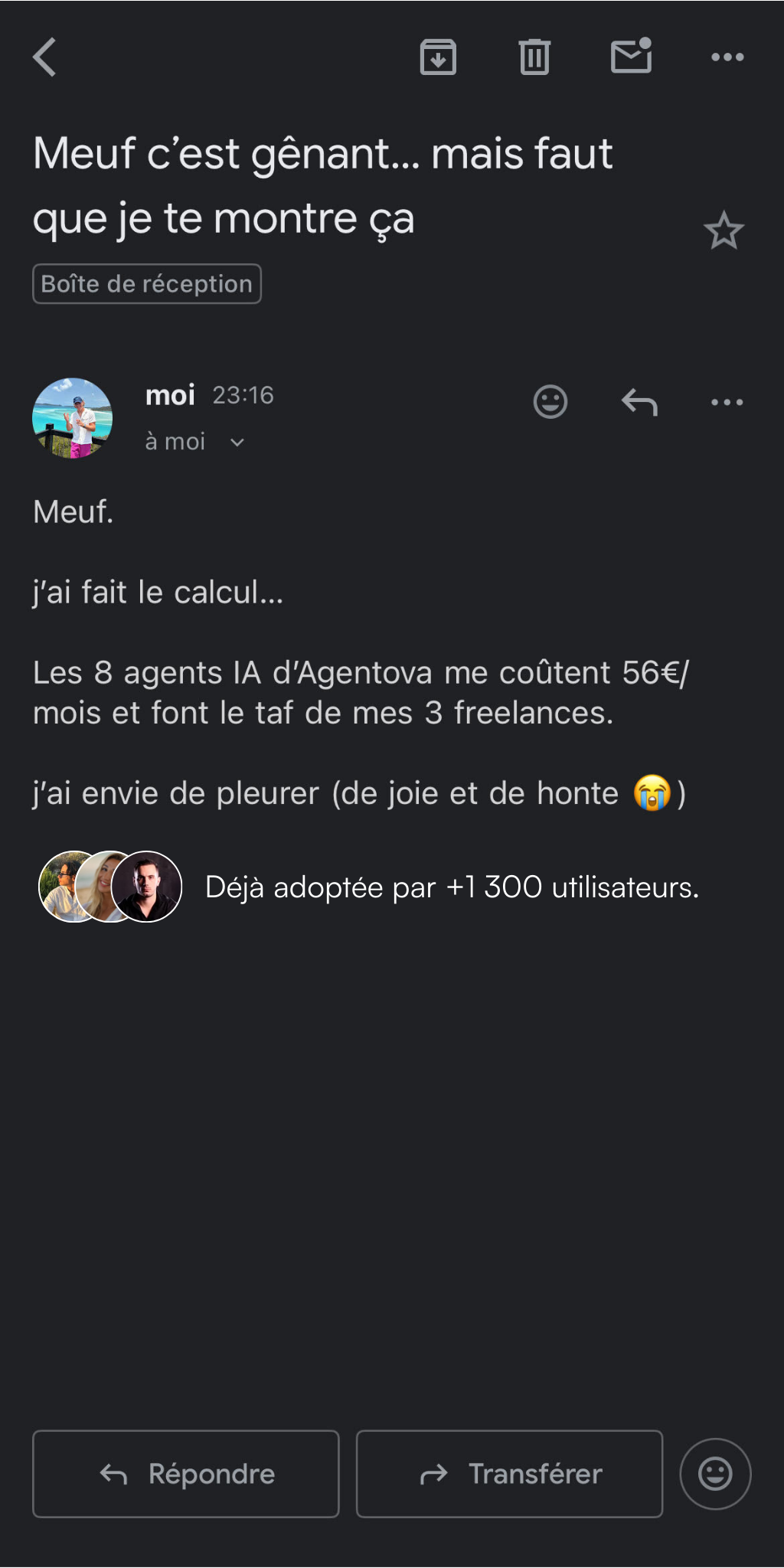 Agentova.ai Facebook ad