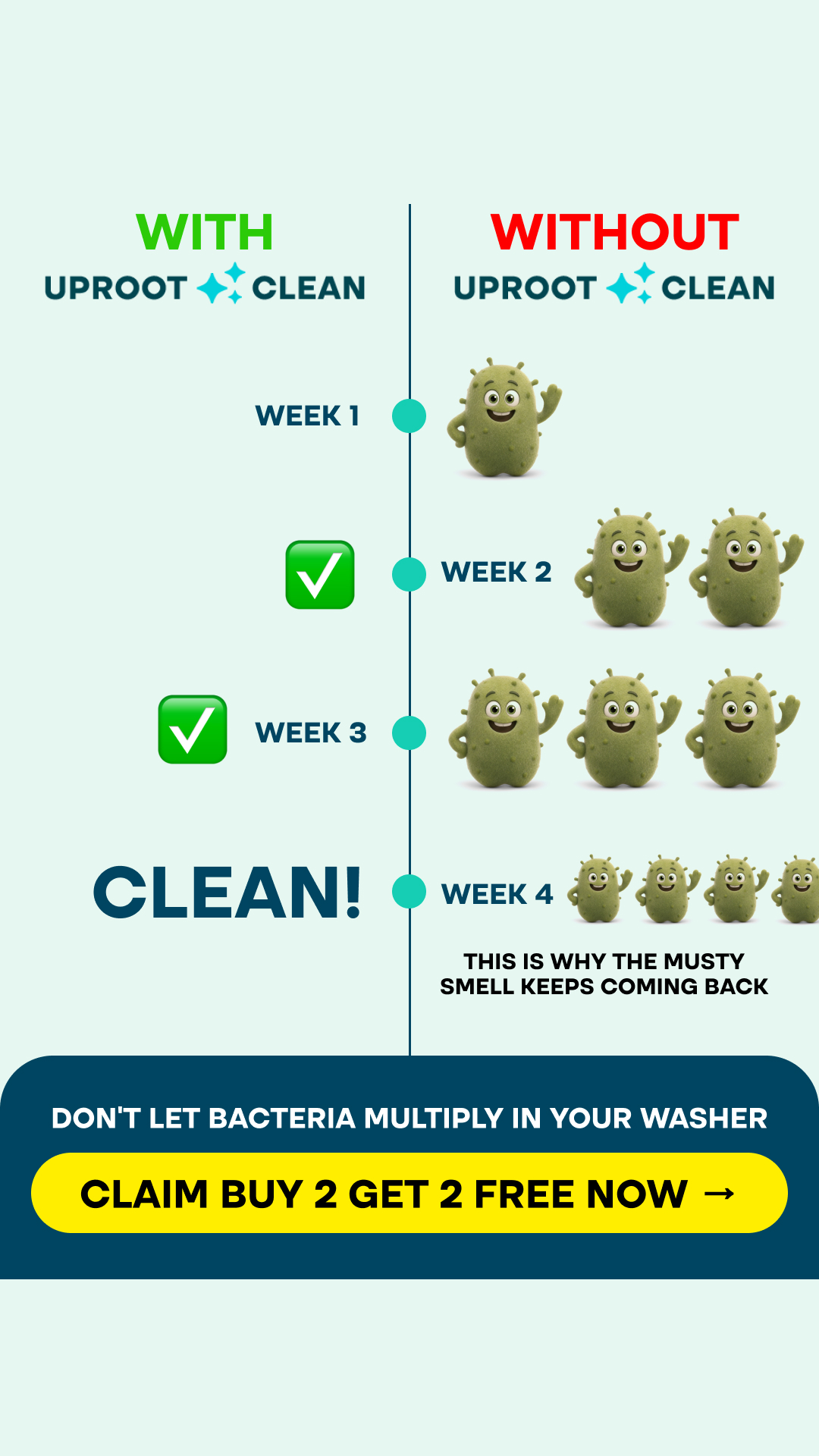 Uproot Clean Facebook ad