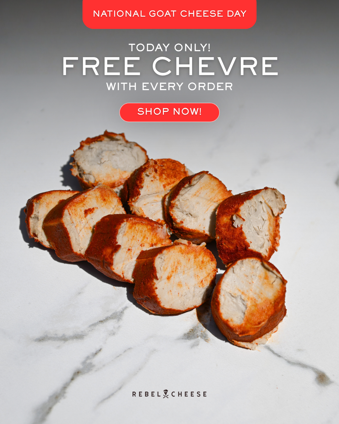 Rebel Cheese Facebook ad