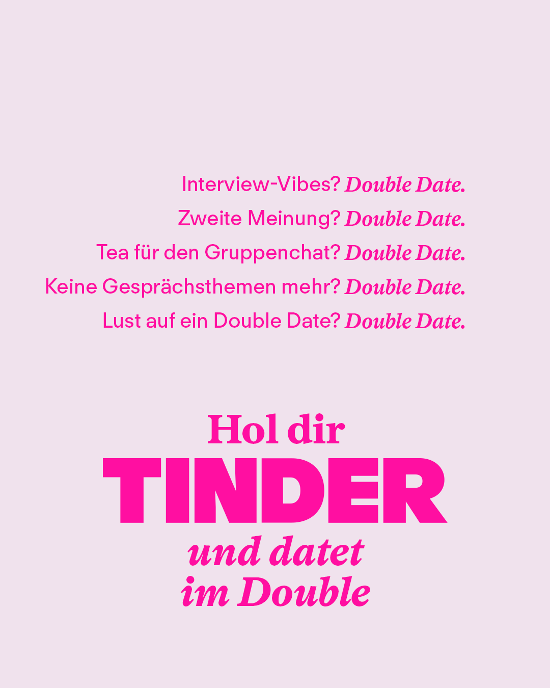 Tinder Germany Facebook ad from Aug 10, 2026