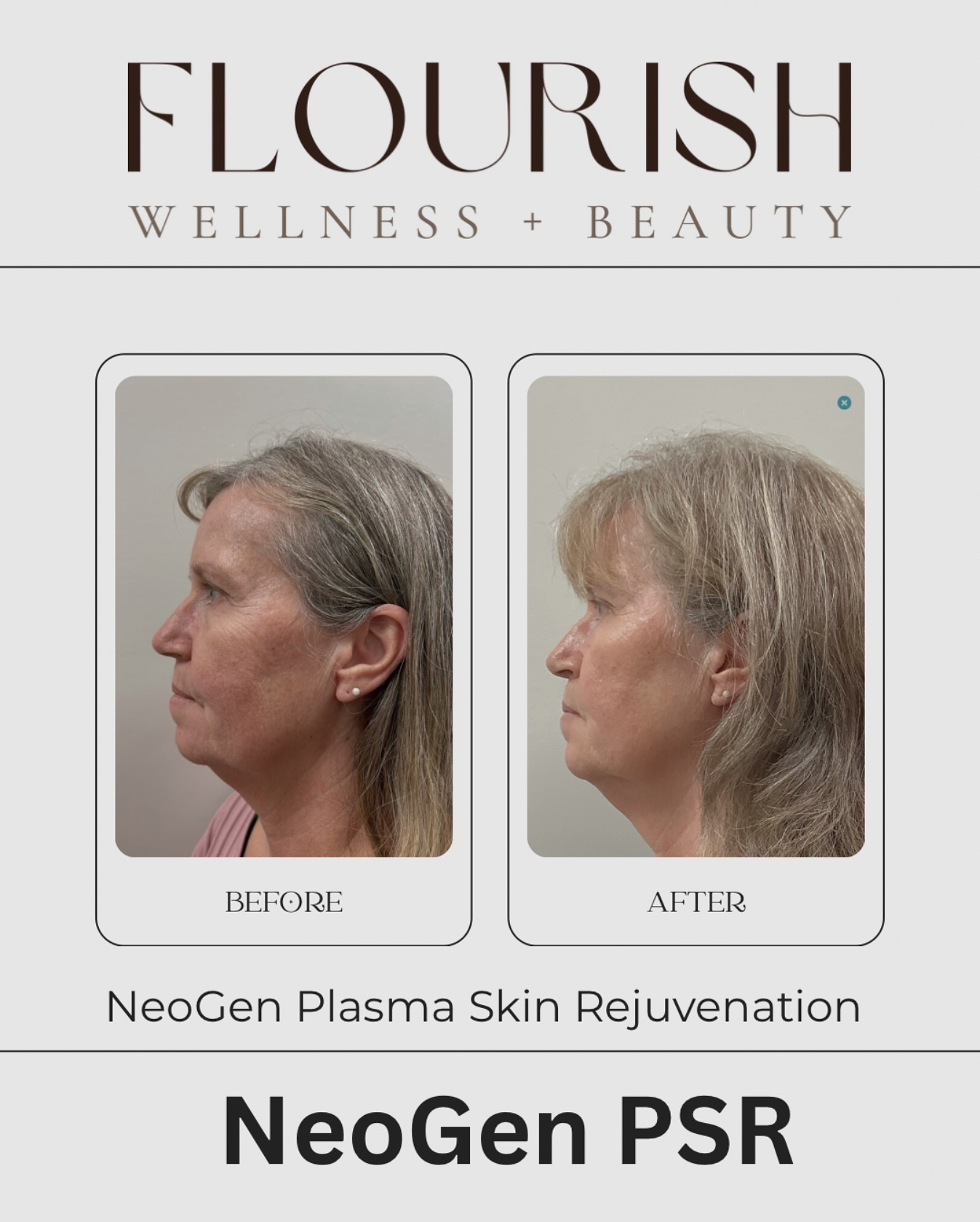 Flourish Wellness Facebook ad: Real results. Real confidence.