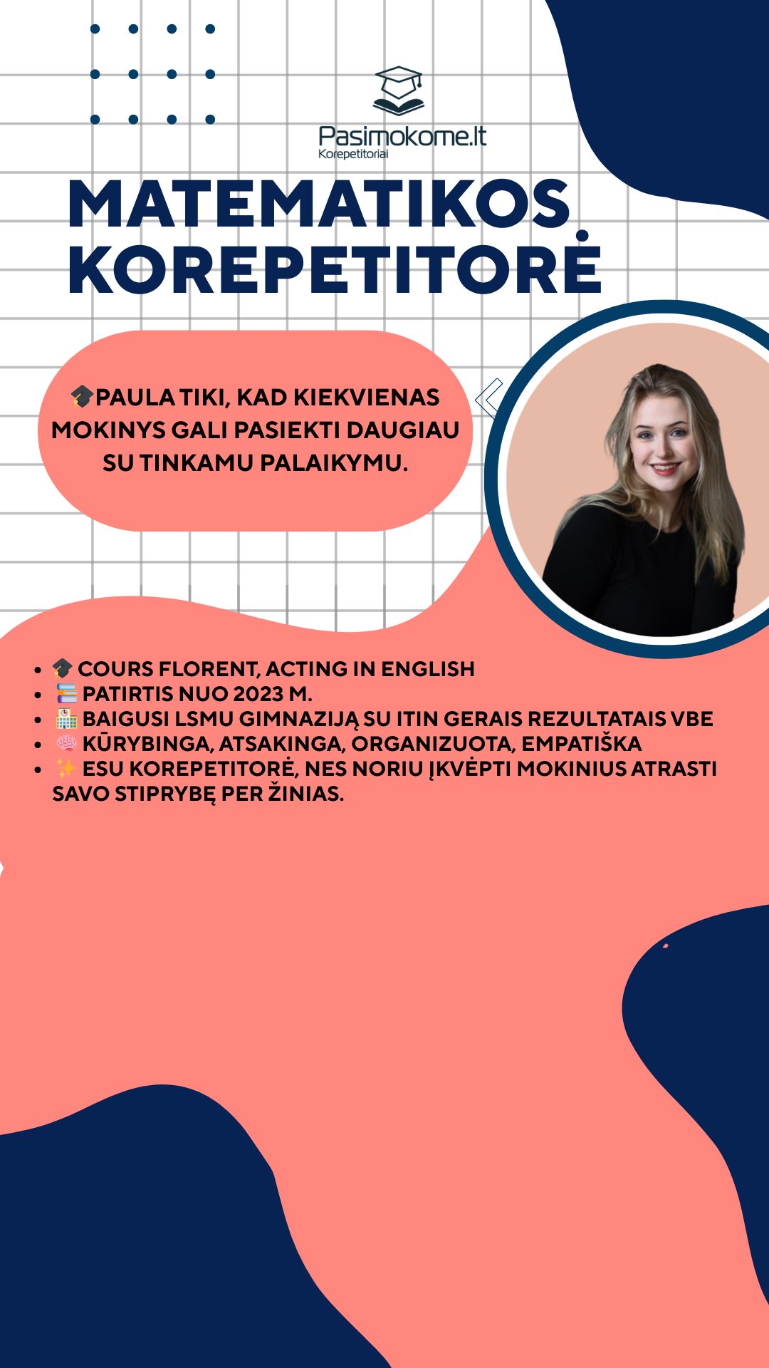 Pasimokome.lt korepetitoriai Facebook ad