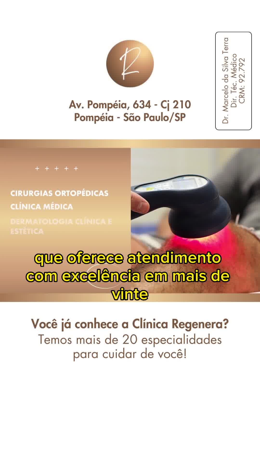 Clínica Regenera Facebook ad from Sep 3, 2025