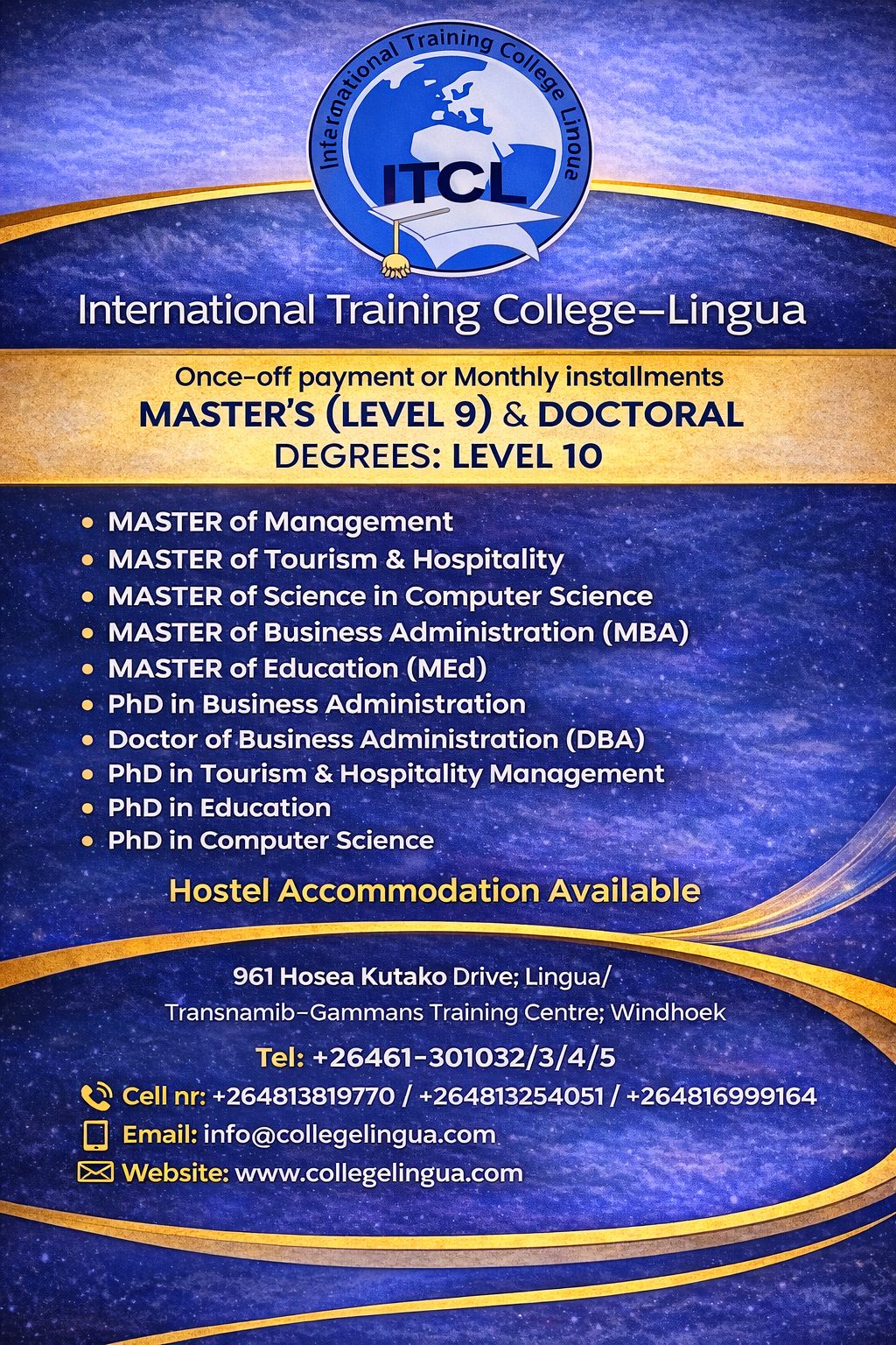 International Training College Lingua/Lingua Consultancy Services Facebook ad: Years of Quality Education at International Training…