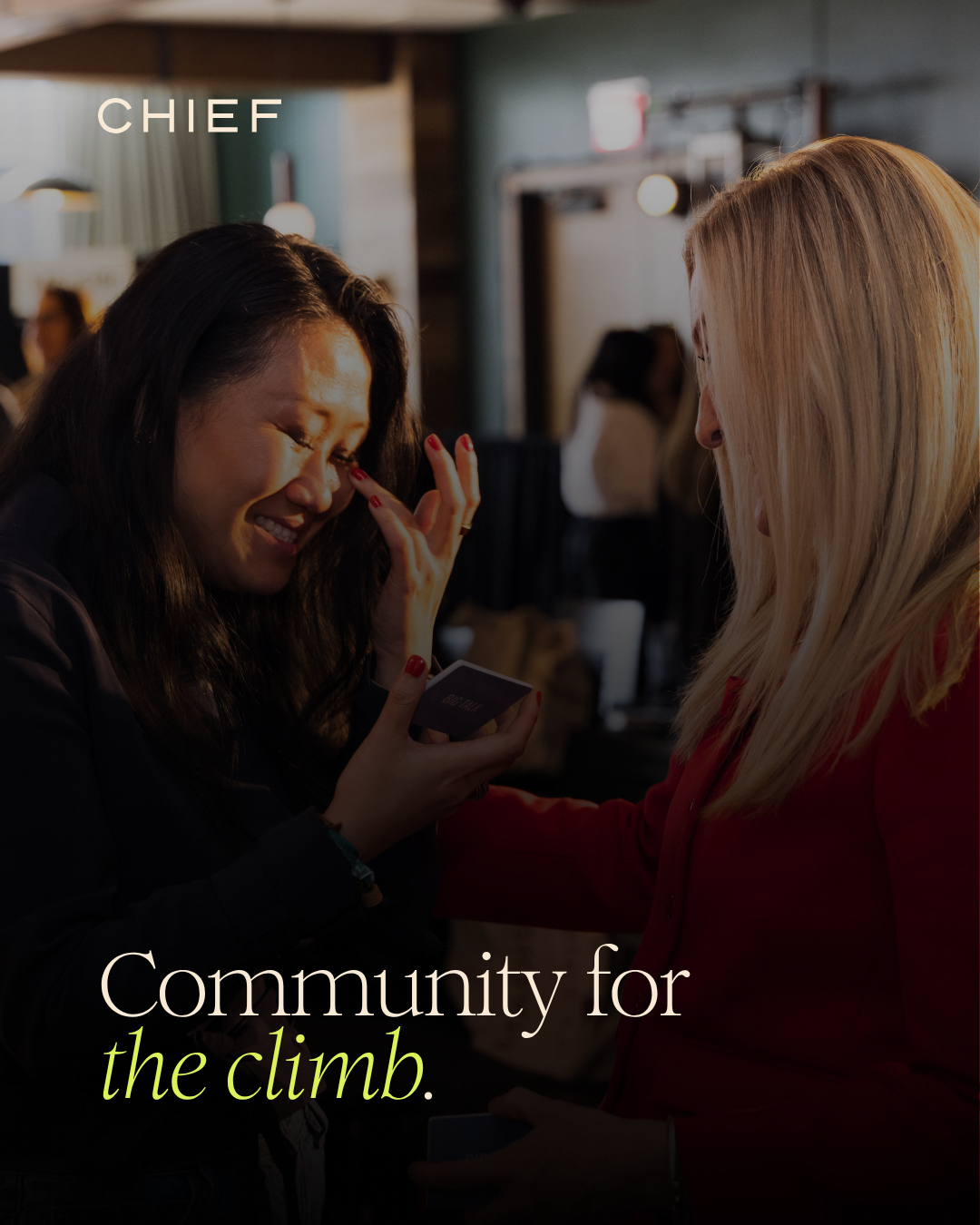 Chief Facebook ad: At Chief, women aren’t just leading the way…