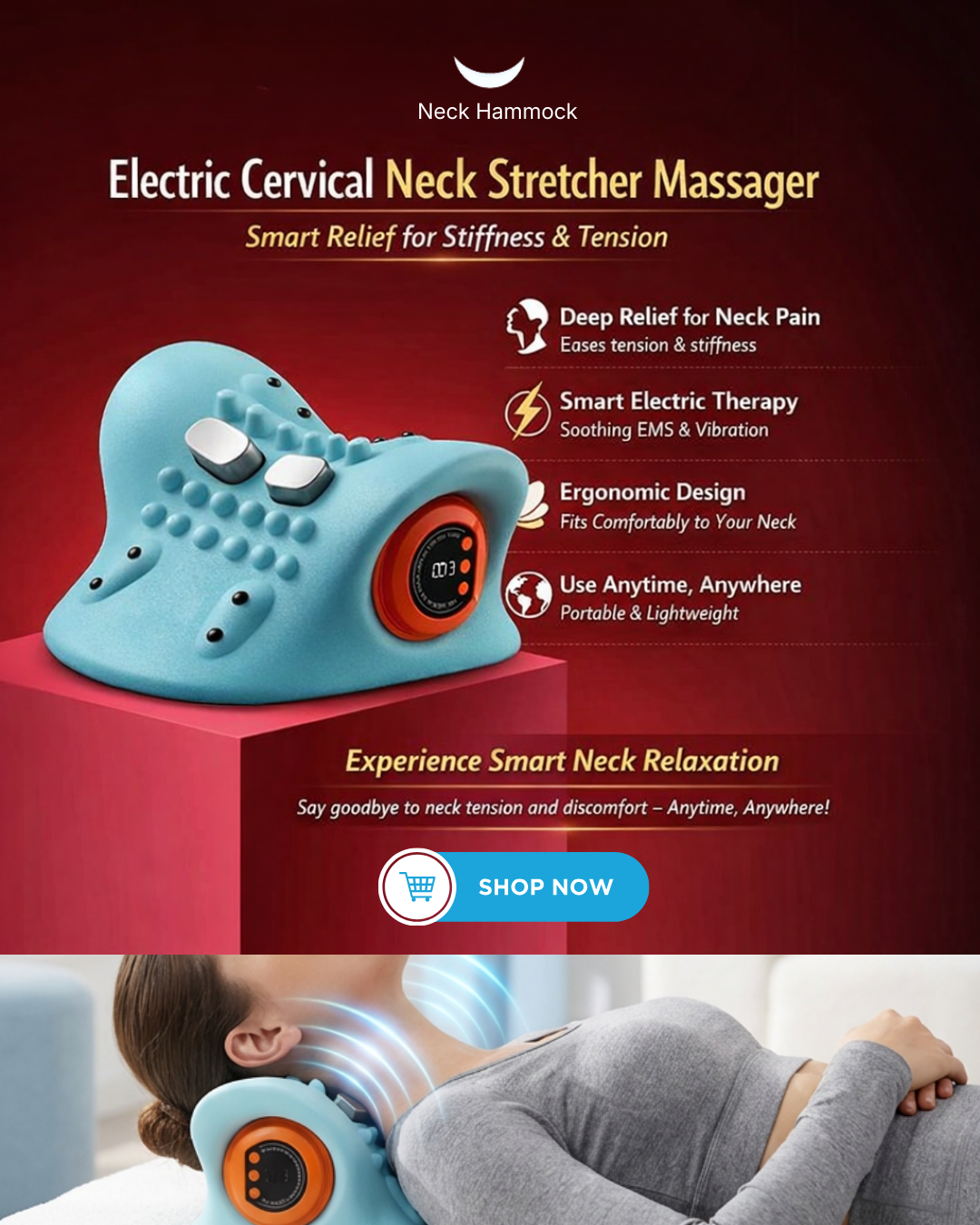 Neck Hammock US Facebook ad from Feb 11, 2026