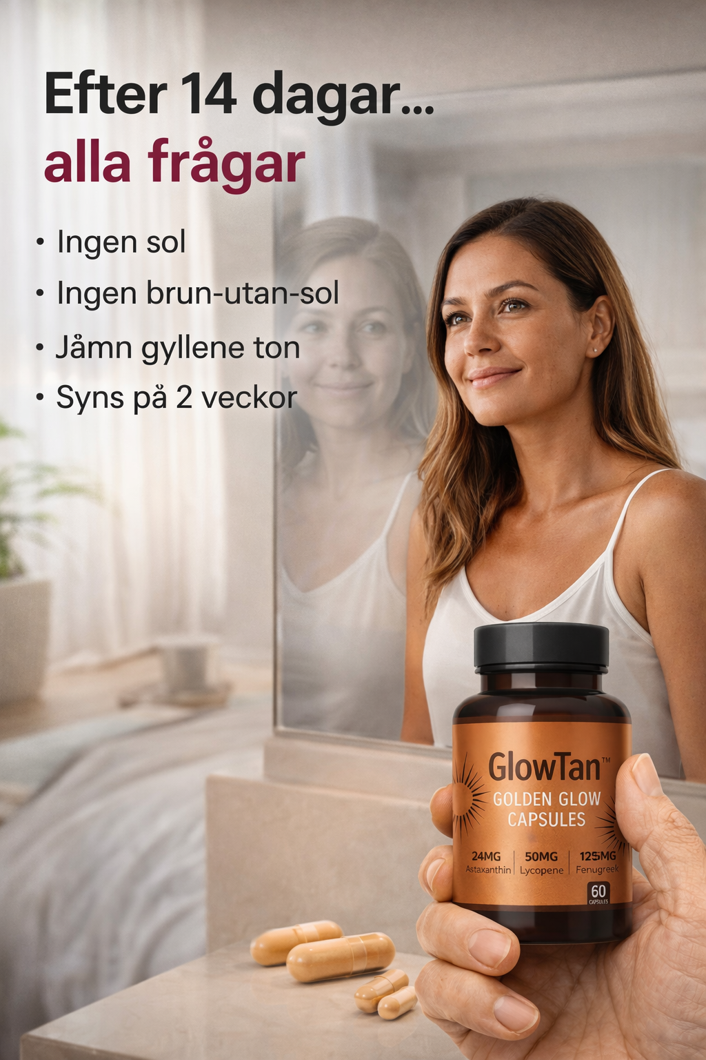 Emma Facebook ad: En naturlig glow på bara 2 veckor