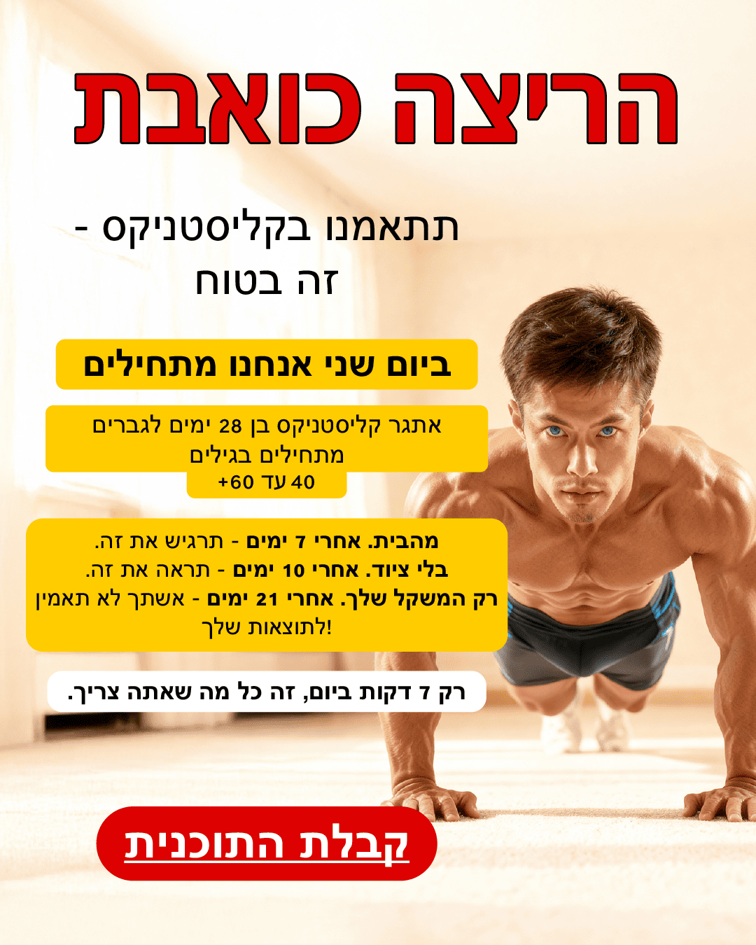 28 Day Challenge - Calisthenics Facebook ad