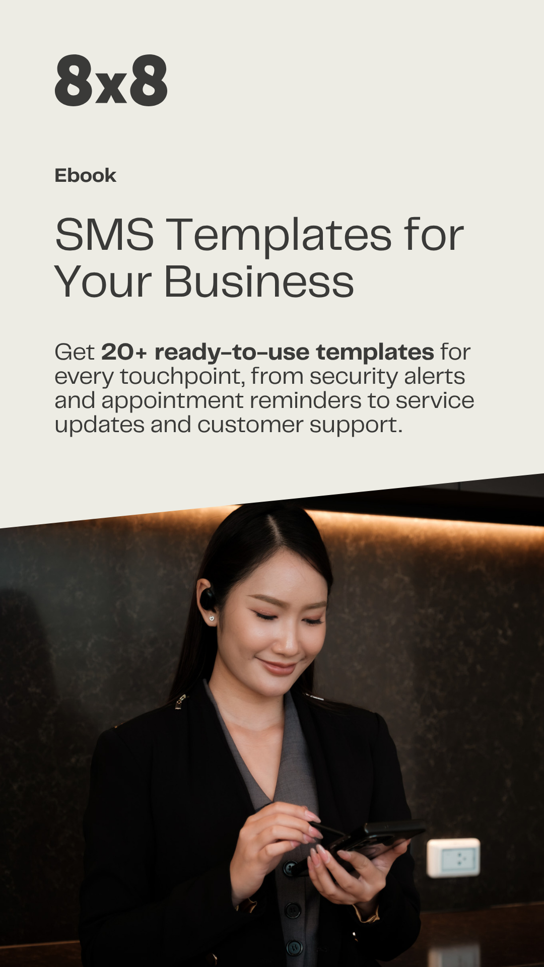 8x8 Facebook ad: Fuel Your Automated SMS Workflows