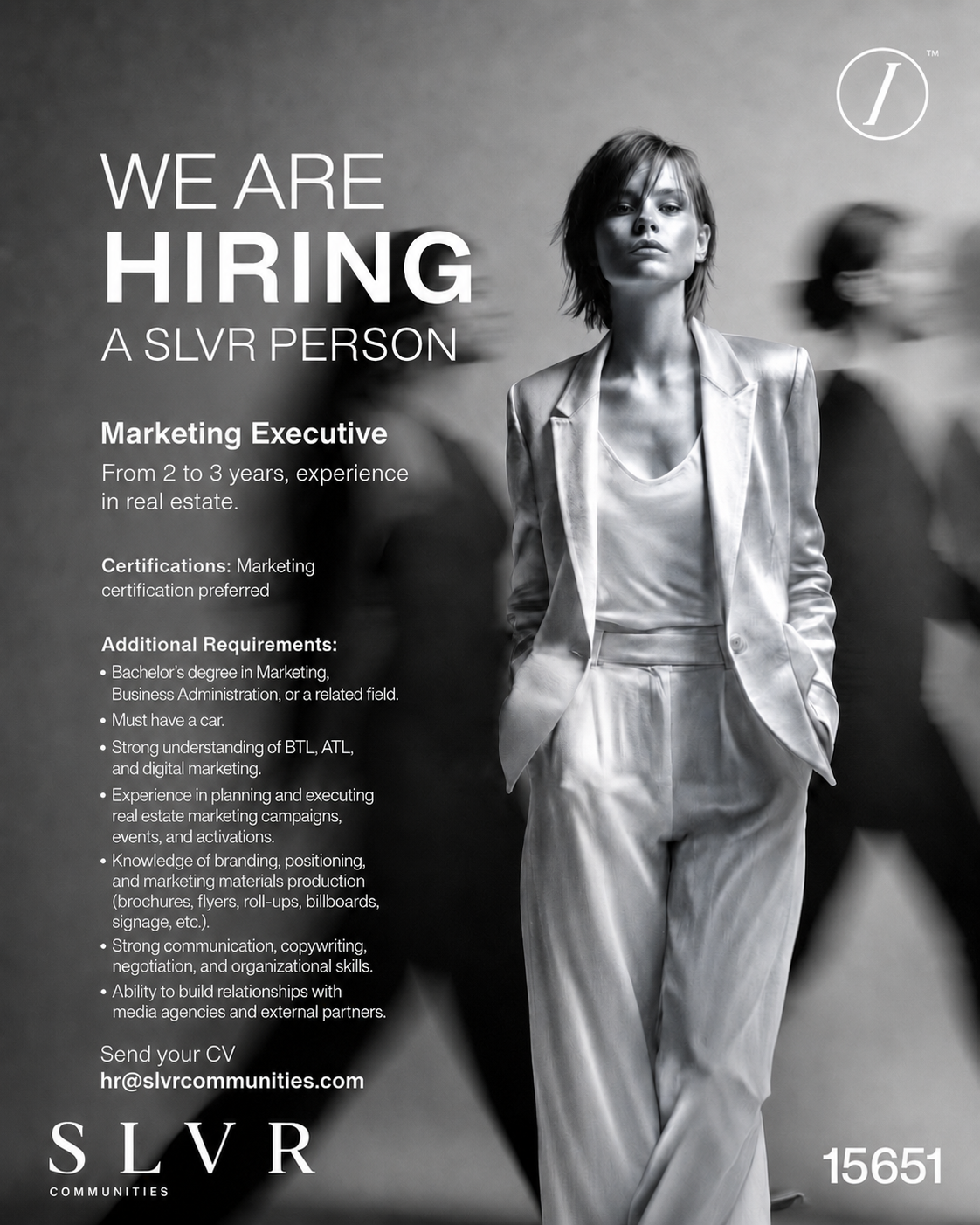 SLVR Communities Facebook ad: Marketing Executive