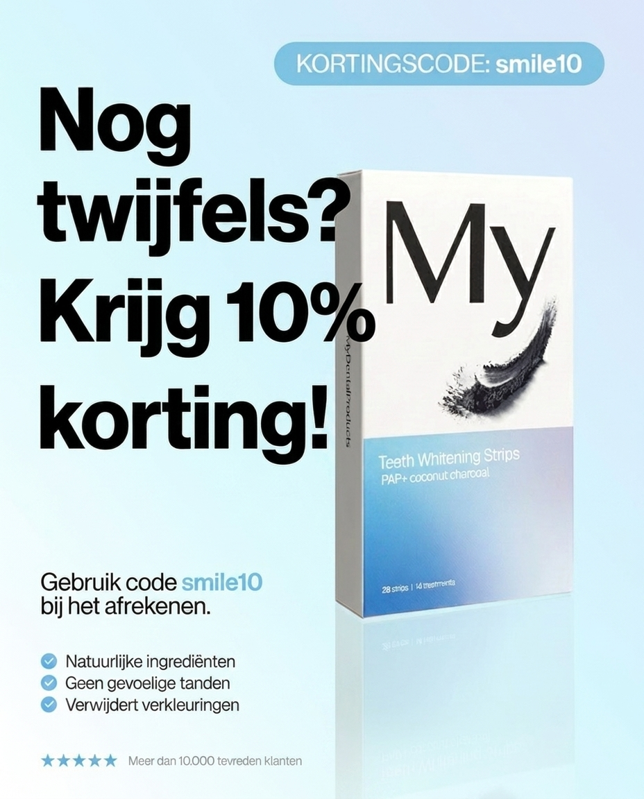Mydentalproducts Facebook ad: Smile10 voor extra -10%