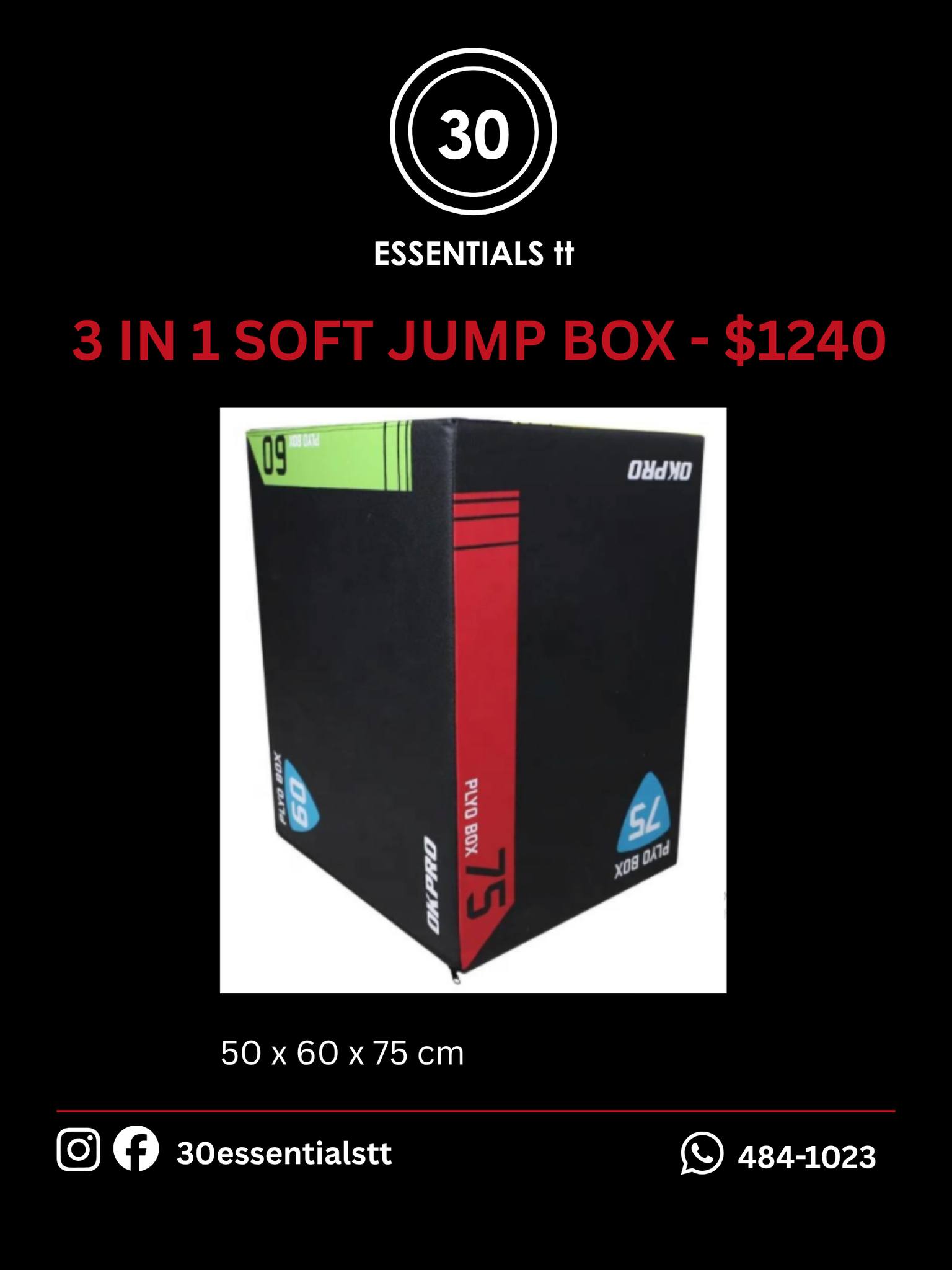 30 Essentials TT Facebook ad: IMPROVE YOUR HOME WORKOUT!