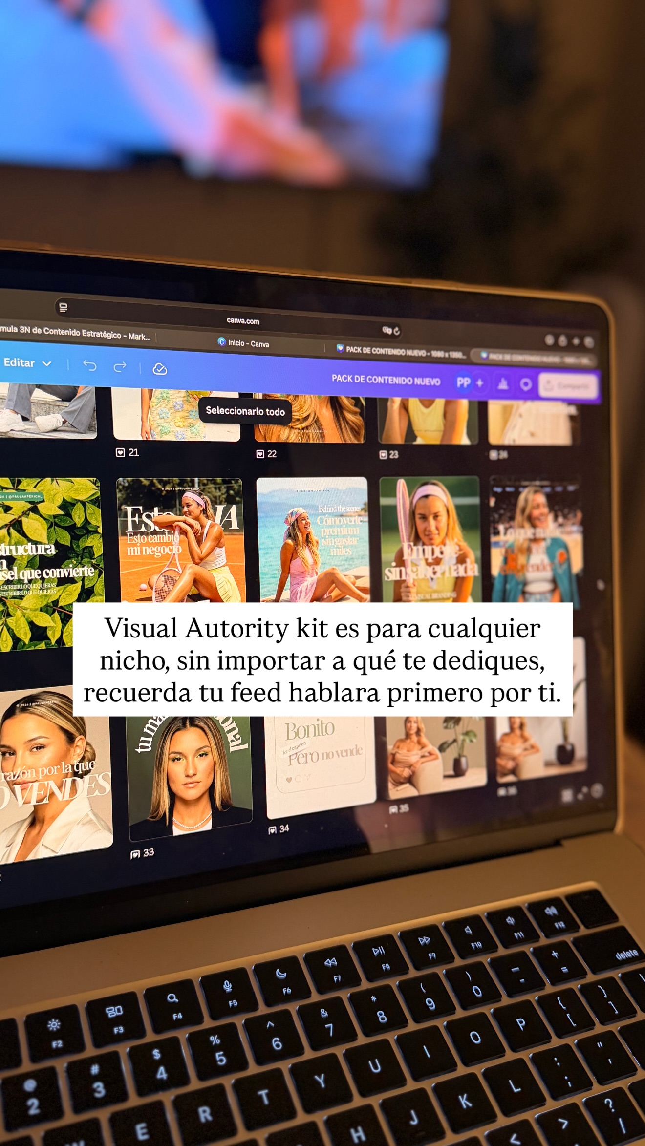 Marketing digital con Paula Facebook ad: Visual Autority kit es para cualquier nicho, sin…