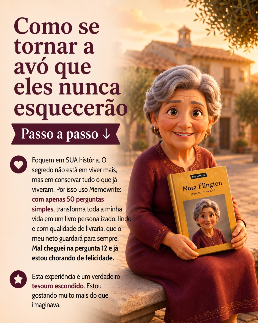 Memowrite Facebook ad
