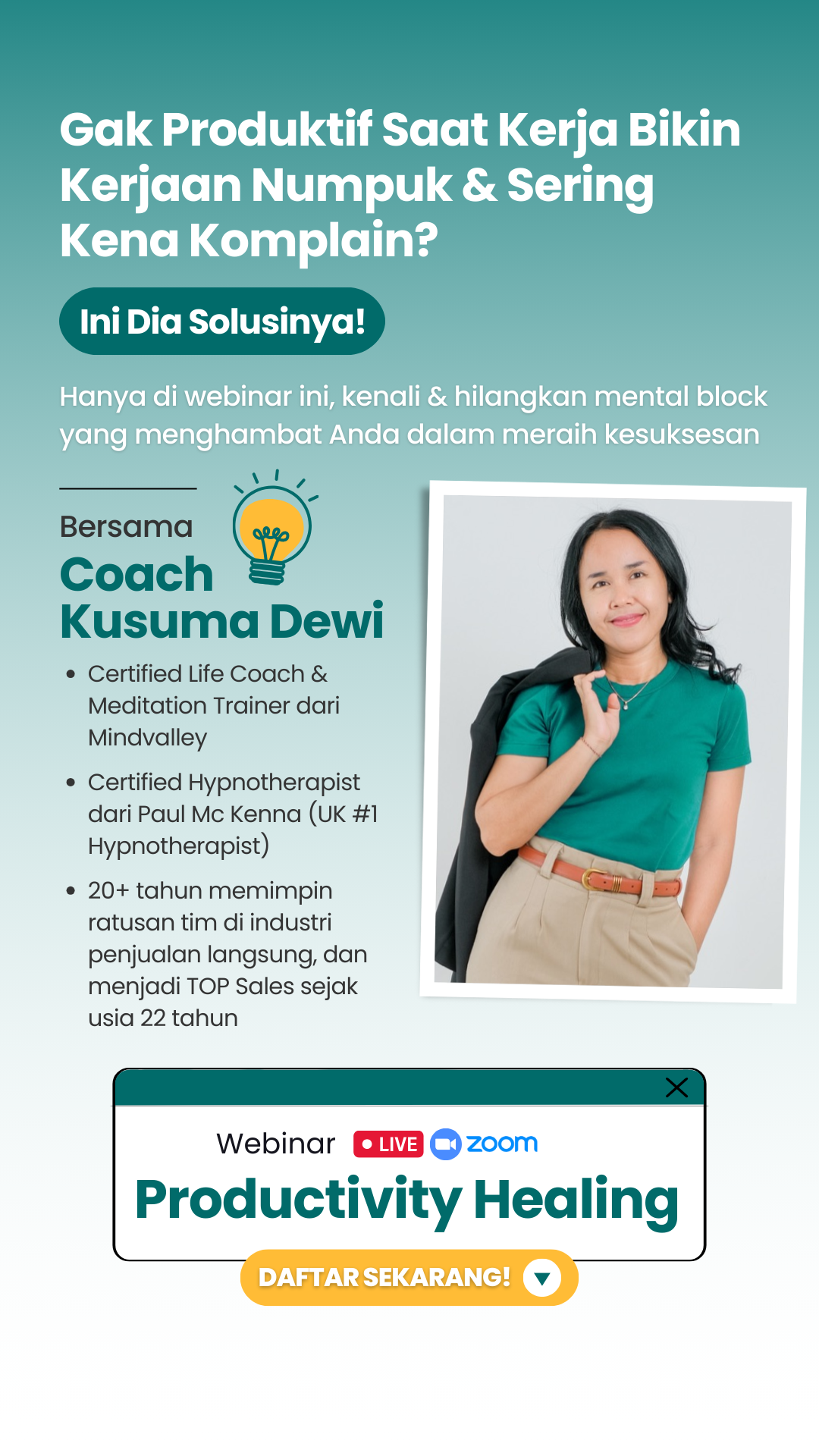 Coach Kusuma Dewi Facebook ad