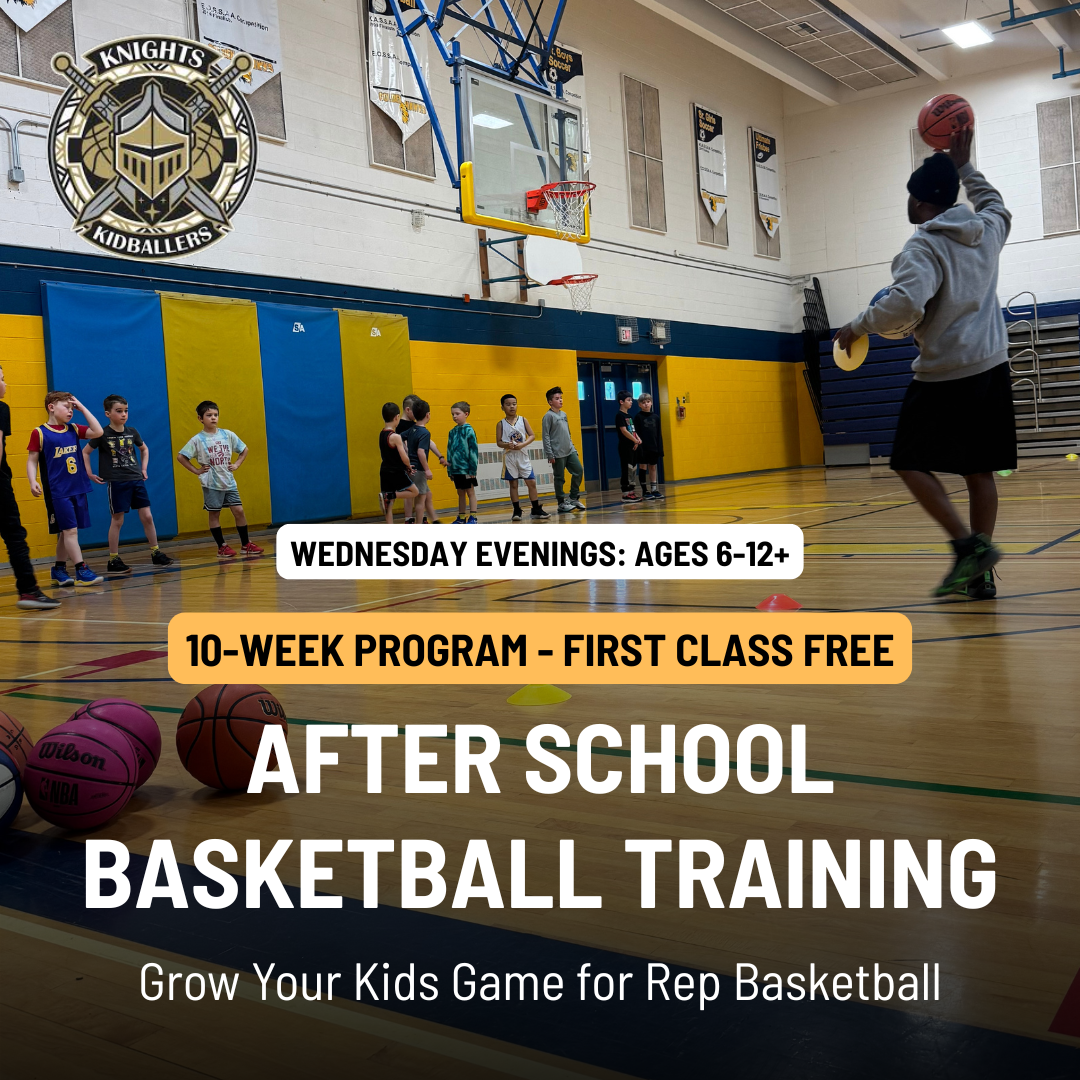 Kidballers Napanee Facebook ad: Wednesday Evening Basketball Training