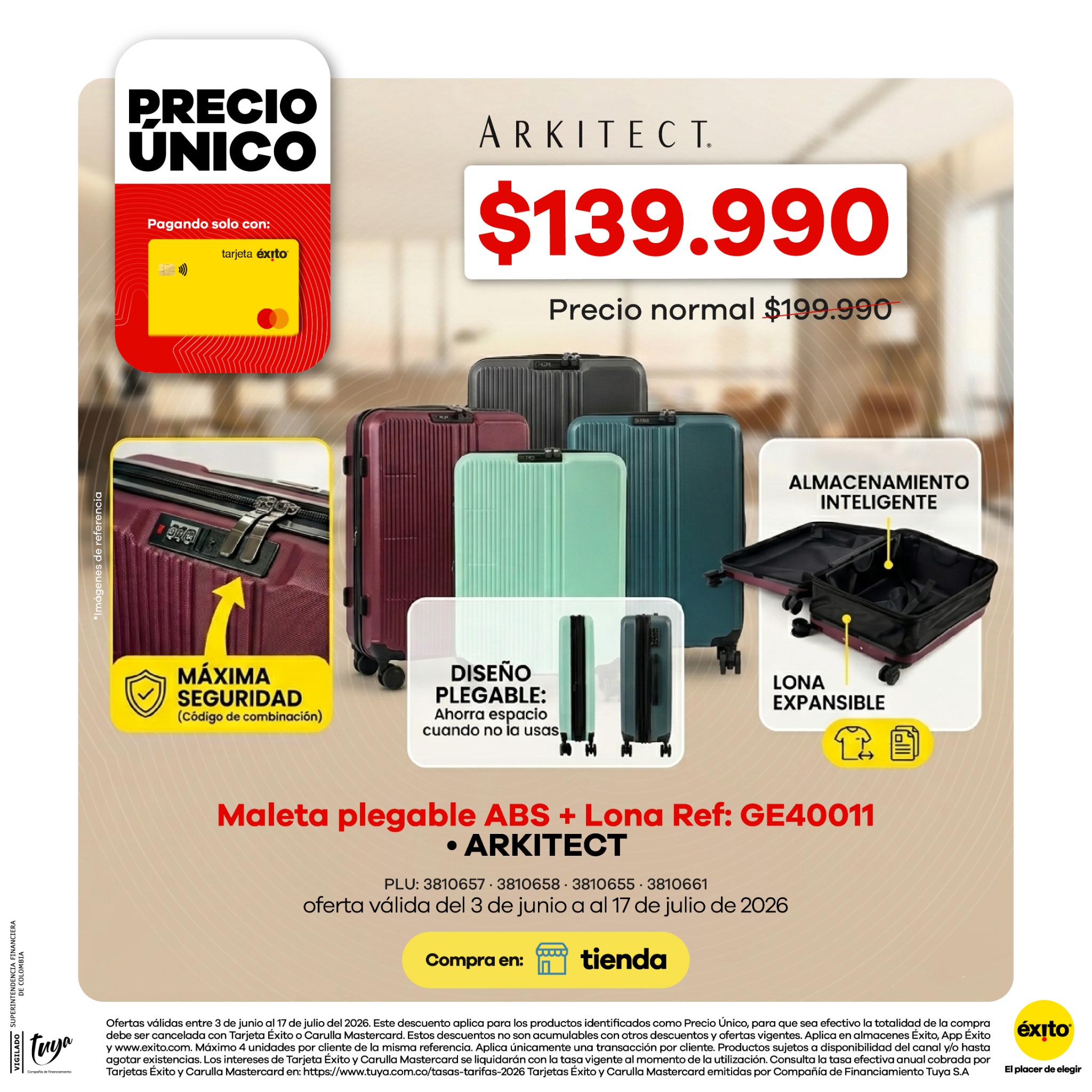 Éxito Facebook ad