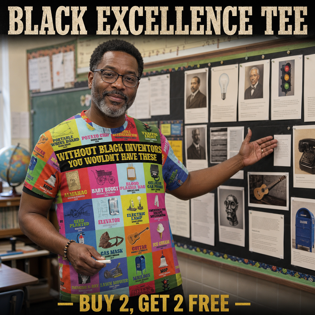 Melaninful Facebook ad: Buy 2 Get 2 Free: Black Excellence Tees
