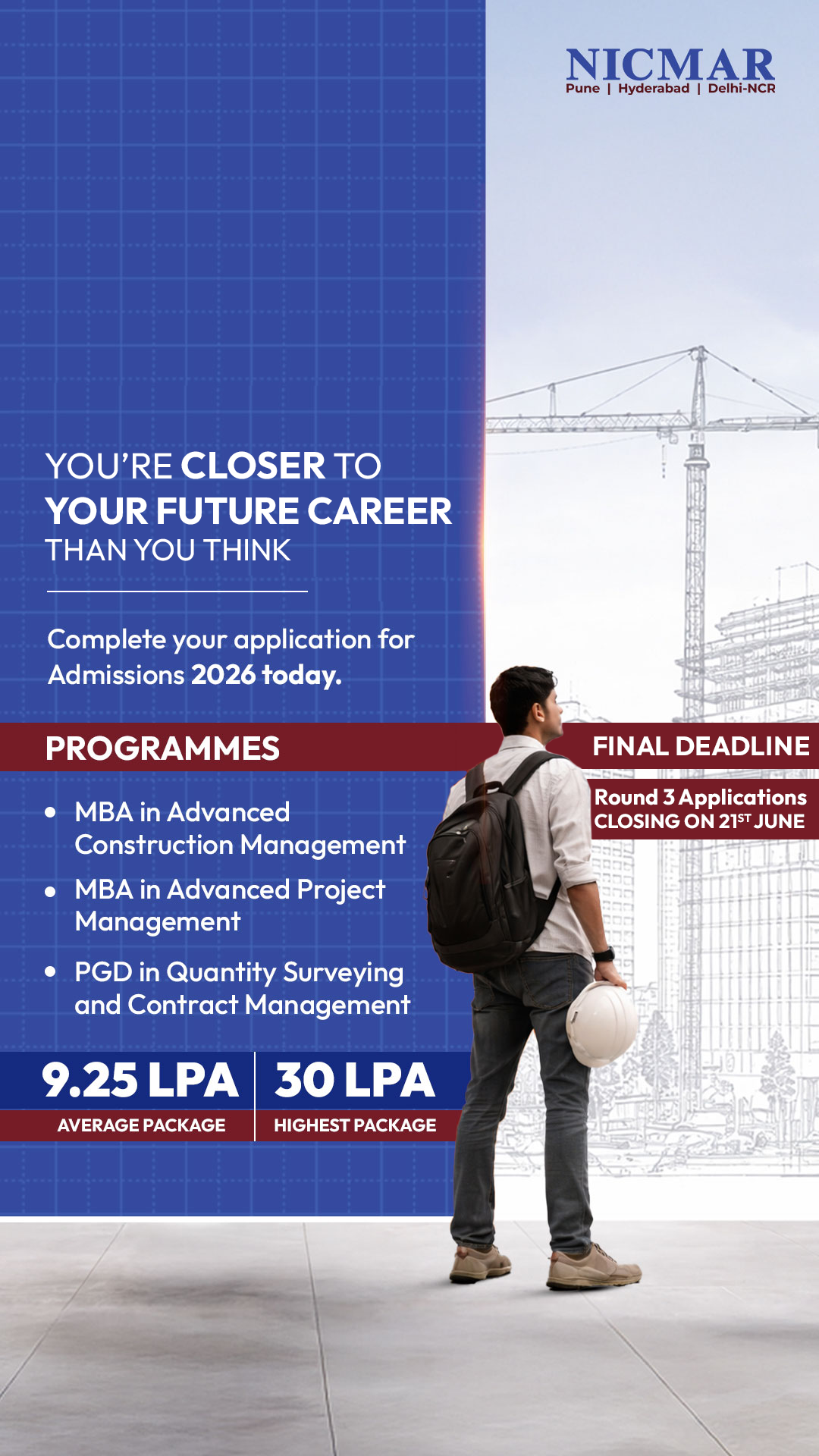 NICMAR University Facebook ad