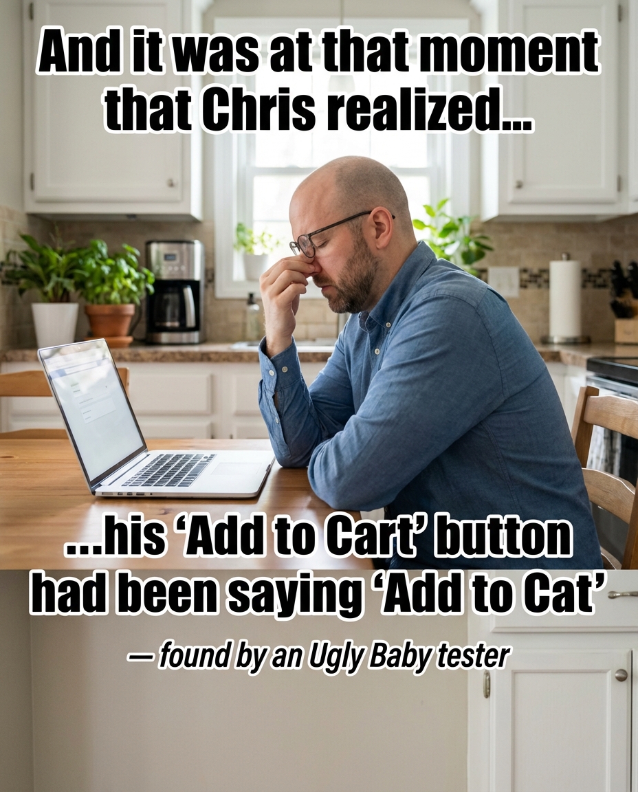 Ugly Baby Facebook ad