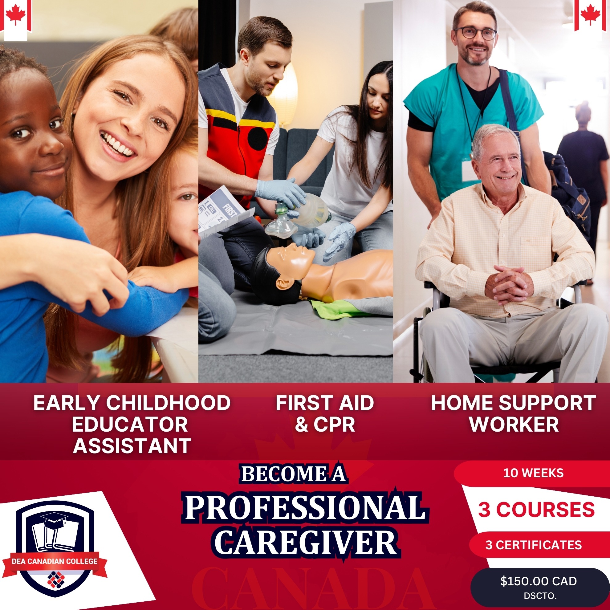 DEA Canadian College Facebook ad