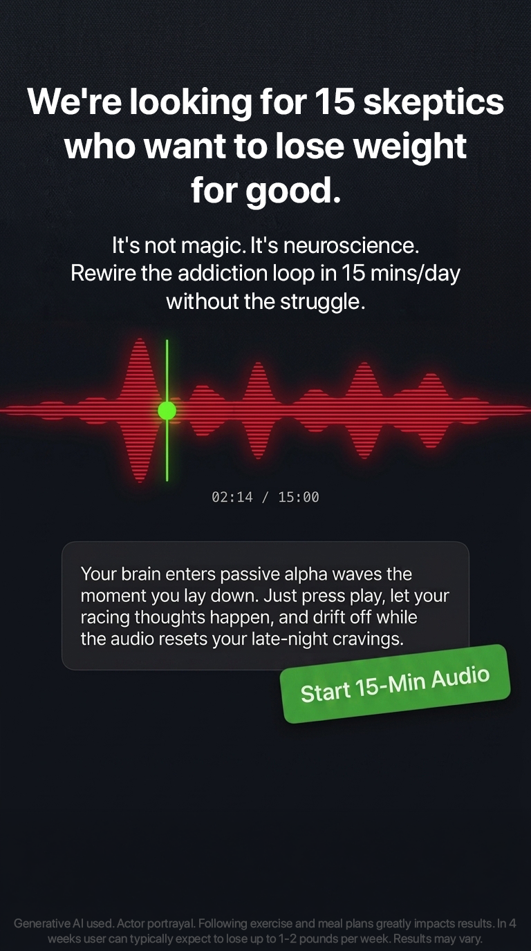 Kure for Hypnotherapy Facebook ad