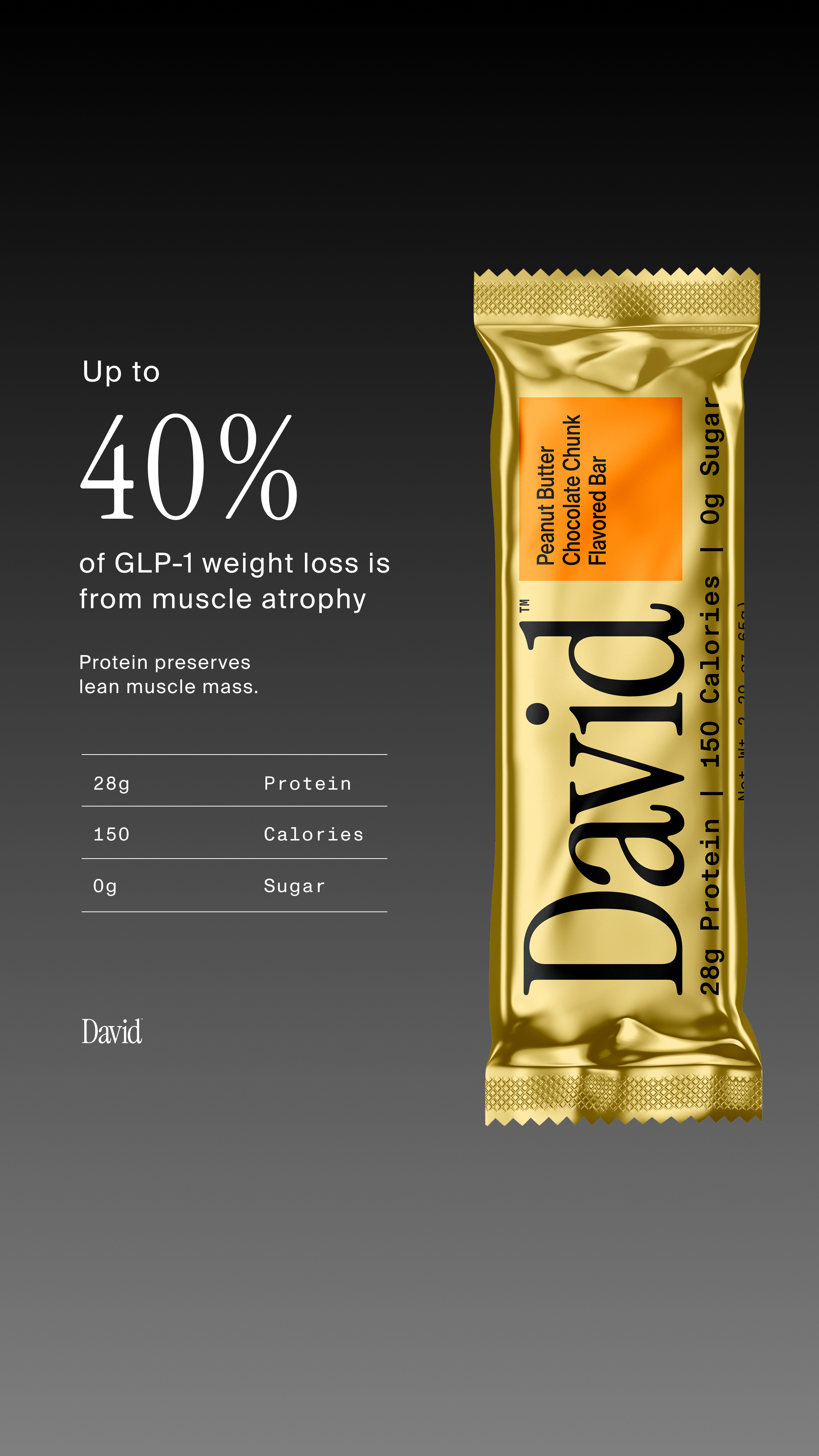 David Protein Facebook ad