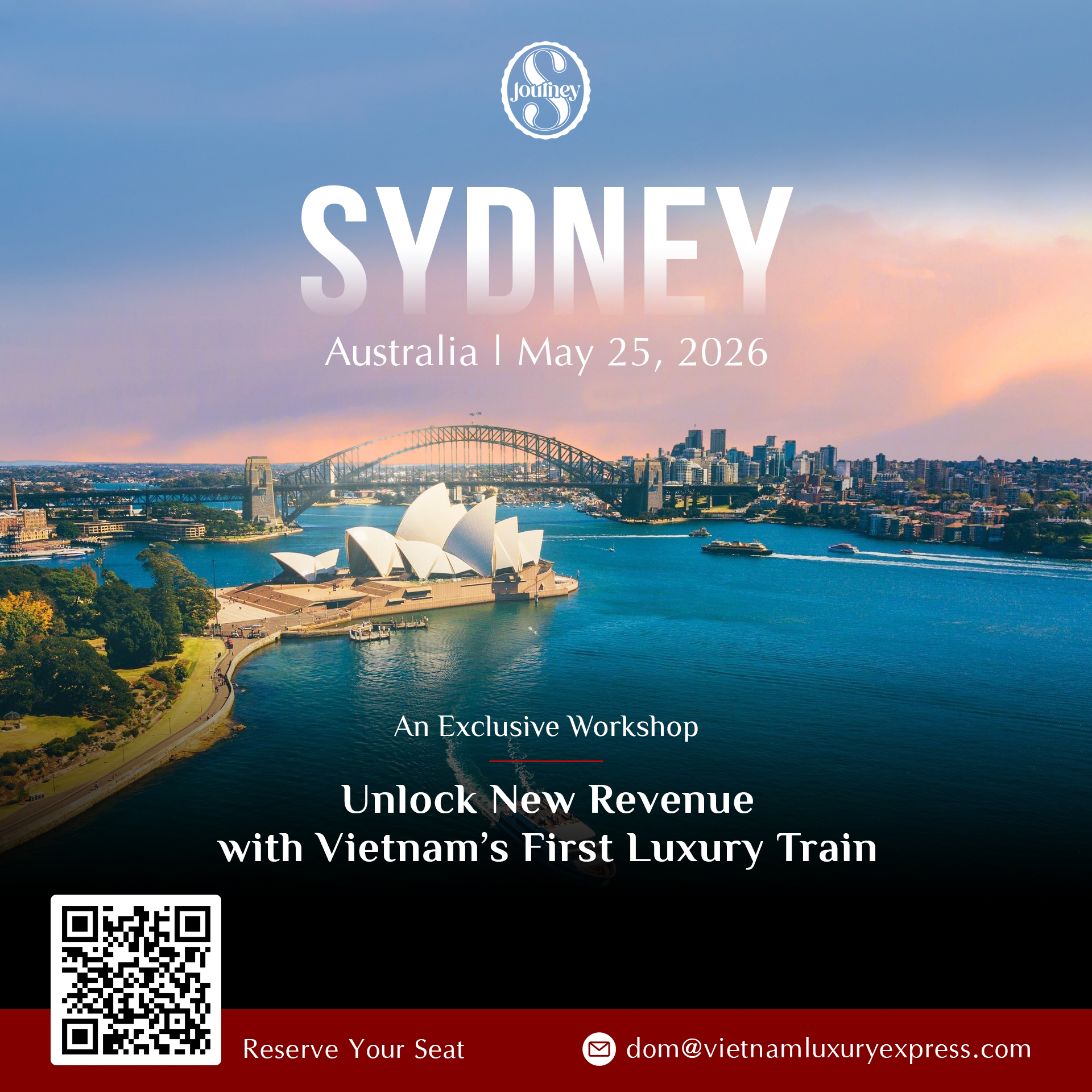 SJourney - Vietnam Luxury Train Facebook ad: Reserve your seat now