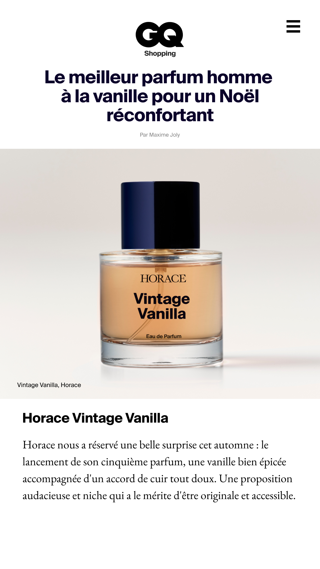 Horace Facebook ad