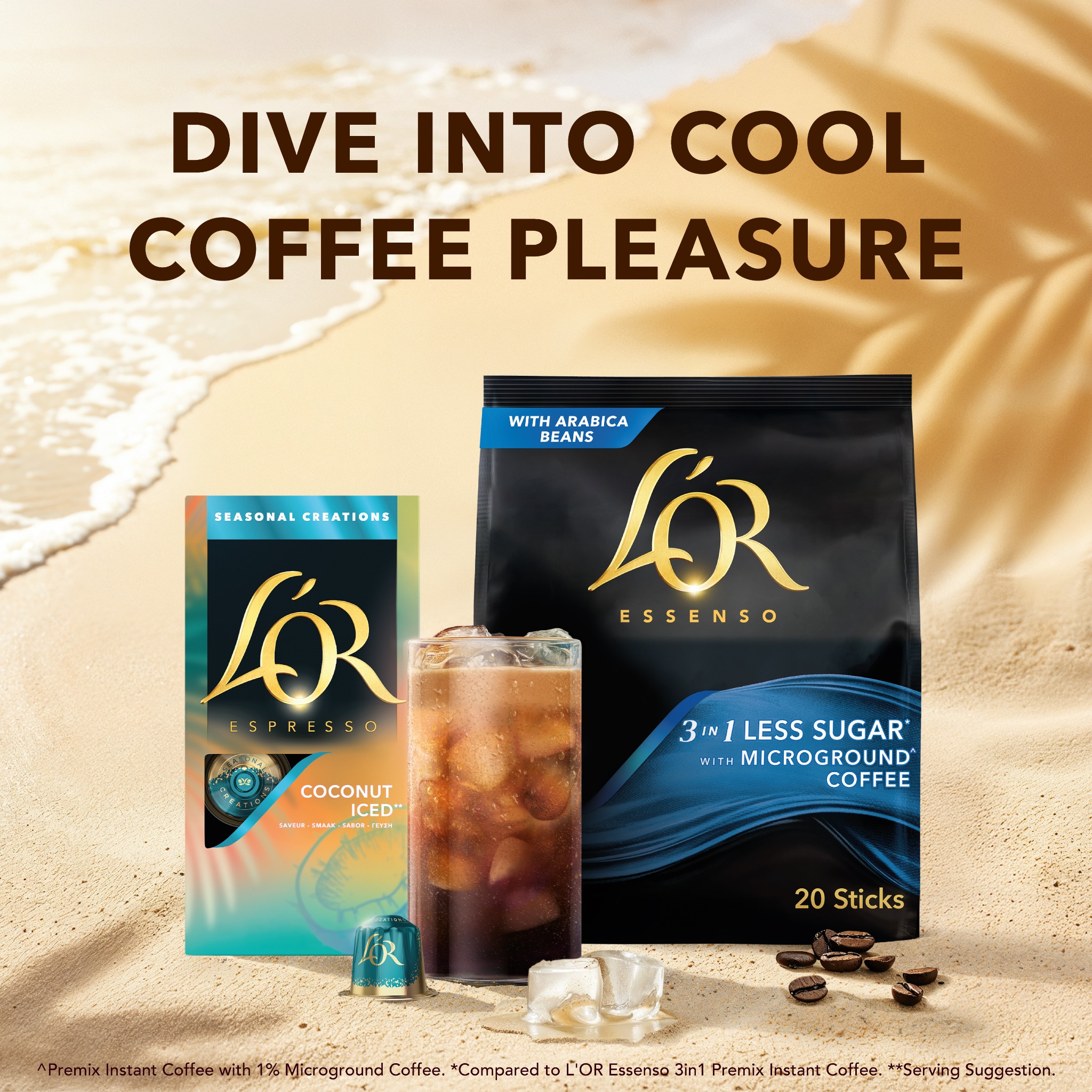 L'OR Espresso Singapore Facebook ad: Dive into cool coffee pleasure with L’OR and…