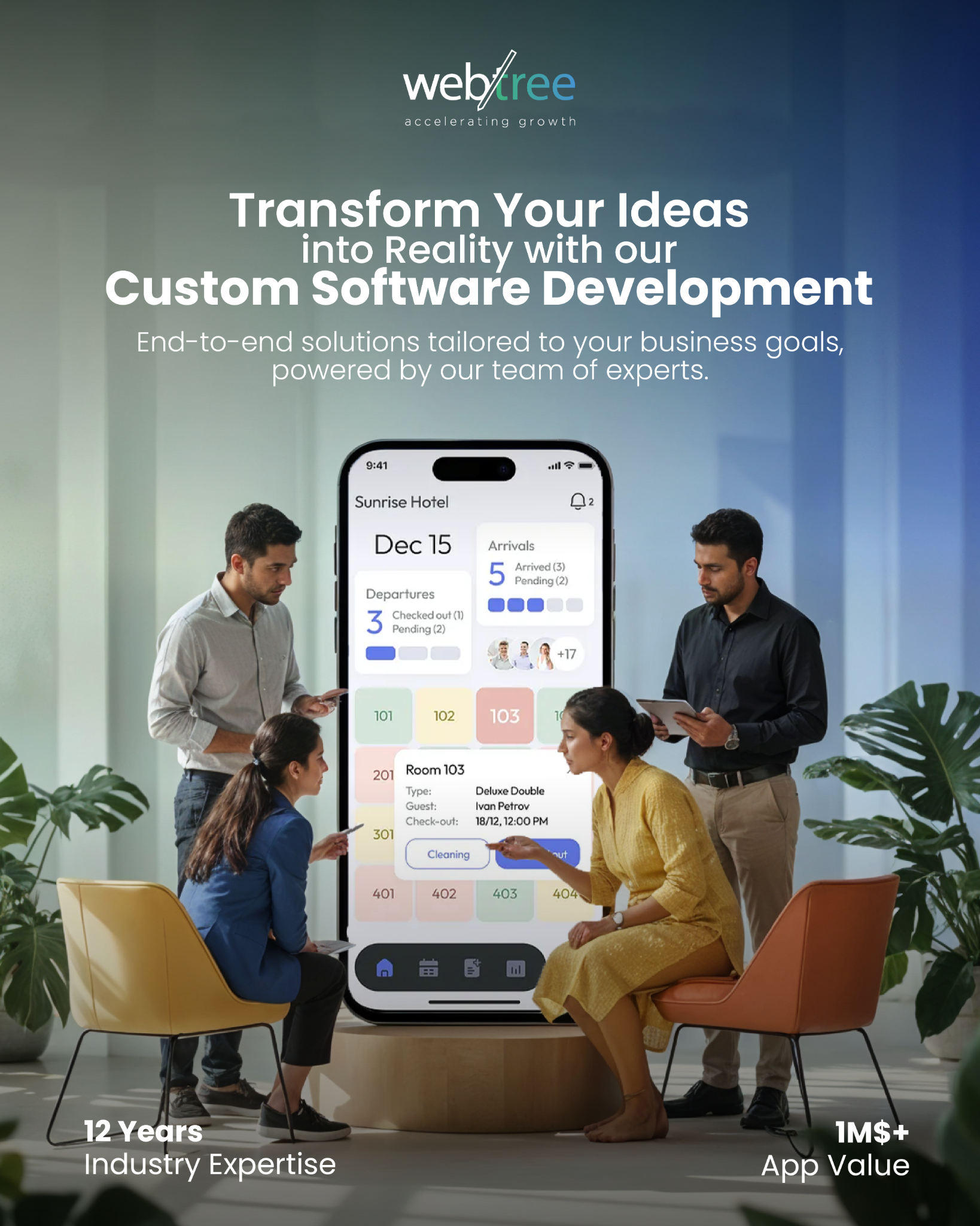 Webtree Software Solutions W.L.L Facebook ad: Build Software That Fits Your Business