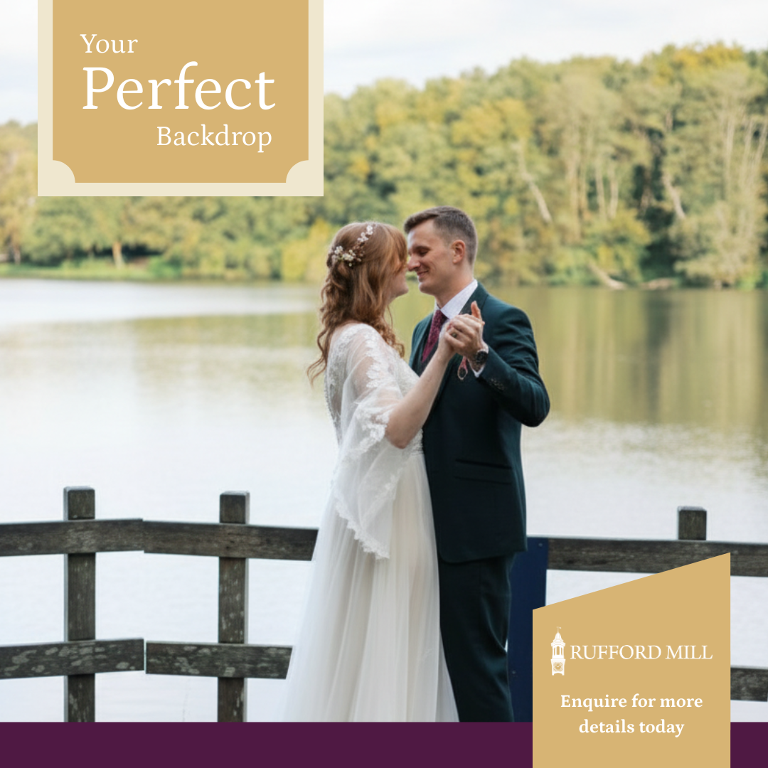 Rufford Mill Wedding & Event Venue Facebook ad: Weddings at Rufford Mill: Enchanting Celebrations by the…