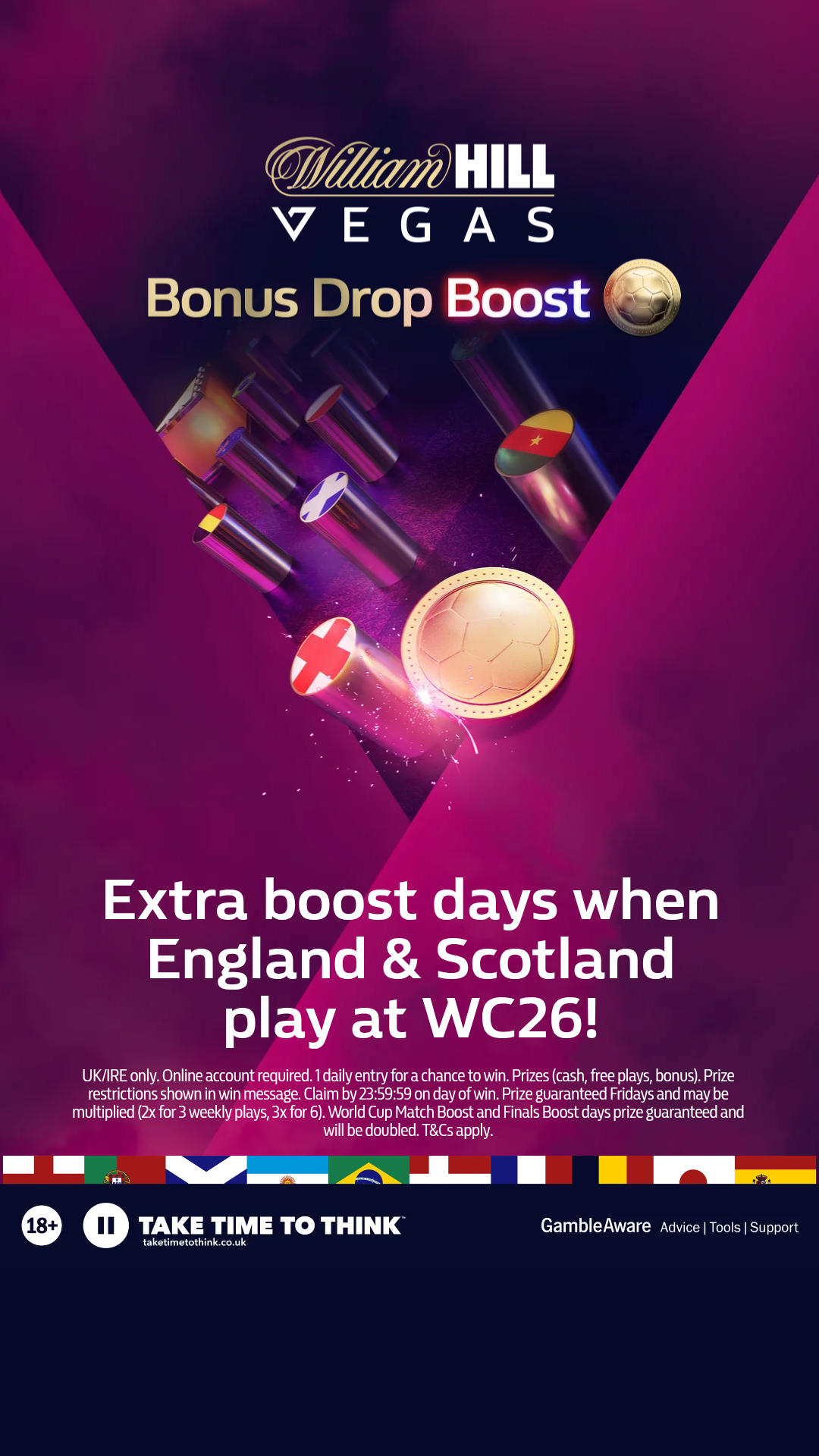 William Hill Vegas Facebook ad