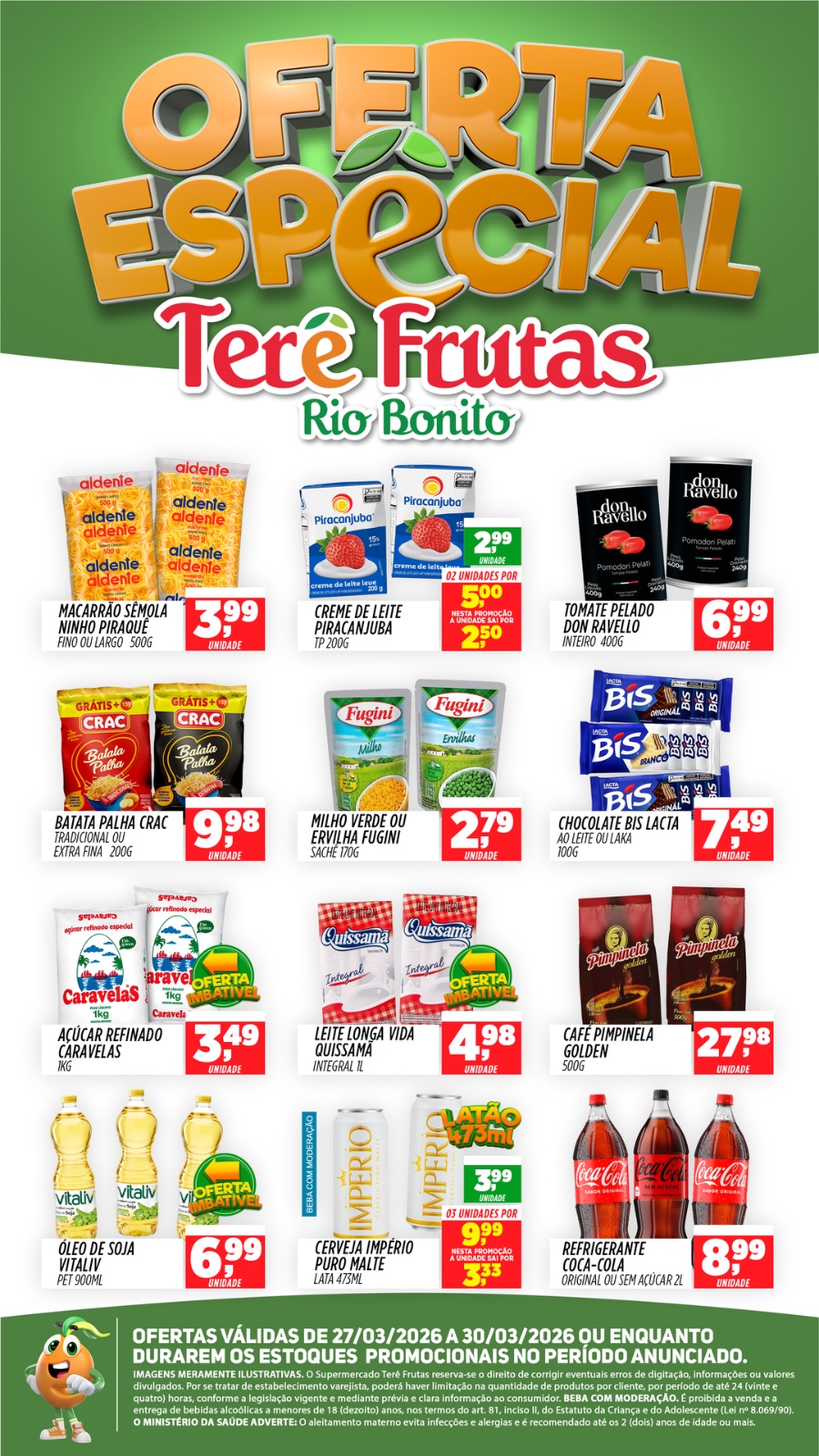 Terê Frutas Rio Bonito Facebook ad from Mar 27, 2026