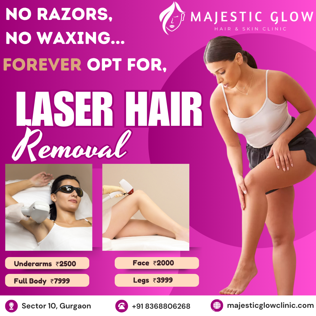 Majestic Glow - SKIN LASER HAIR Facebook ad: Chat For Appointment