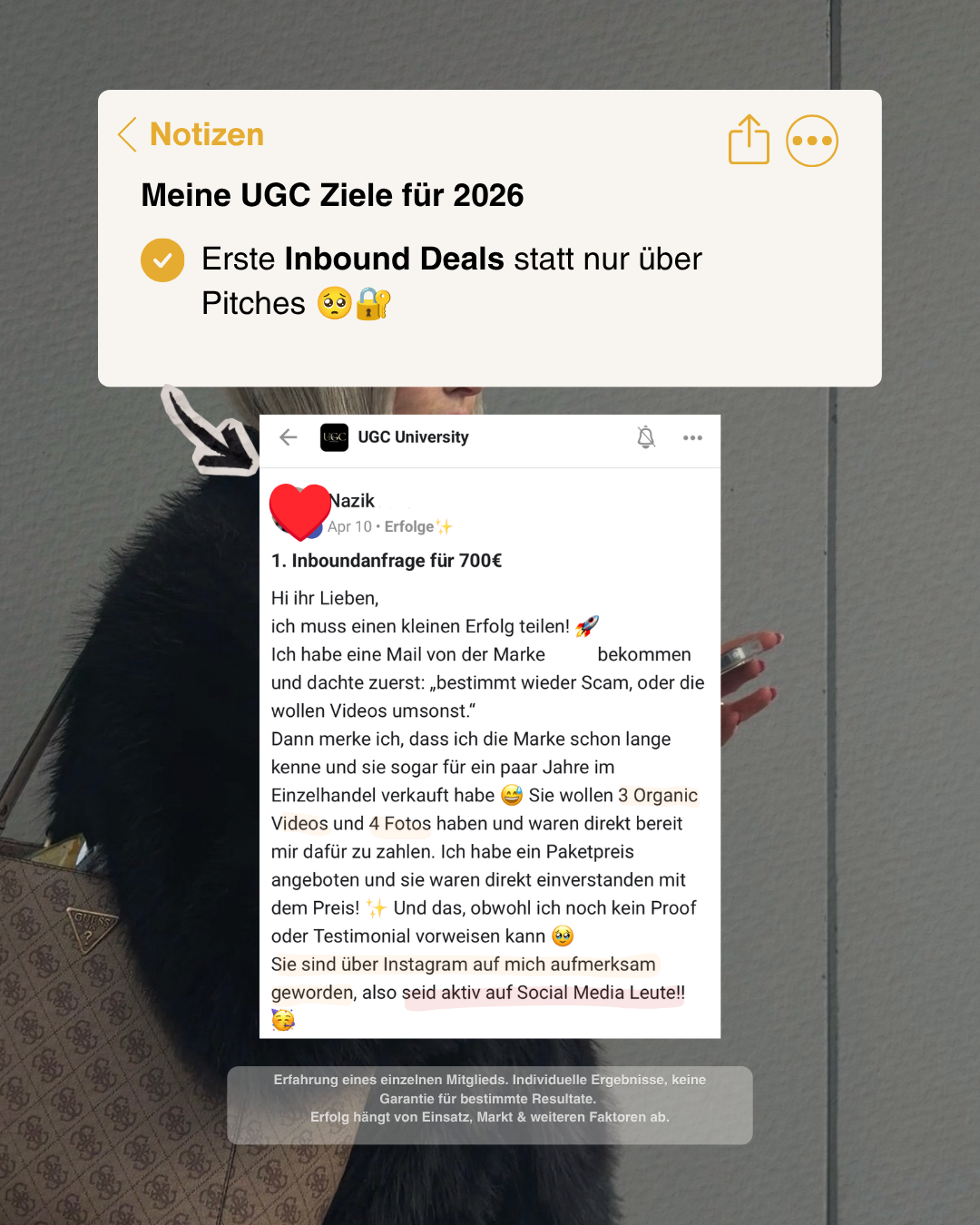UGC Sophia Facebook ad