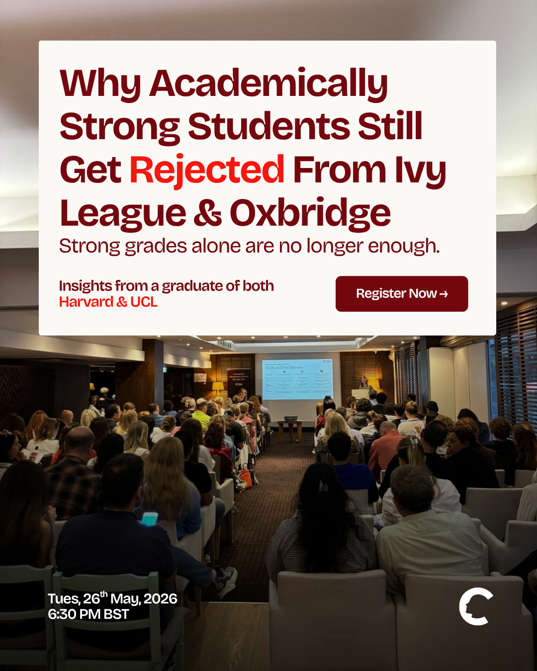 Crimson Education Facebook ad