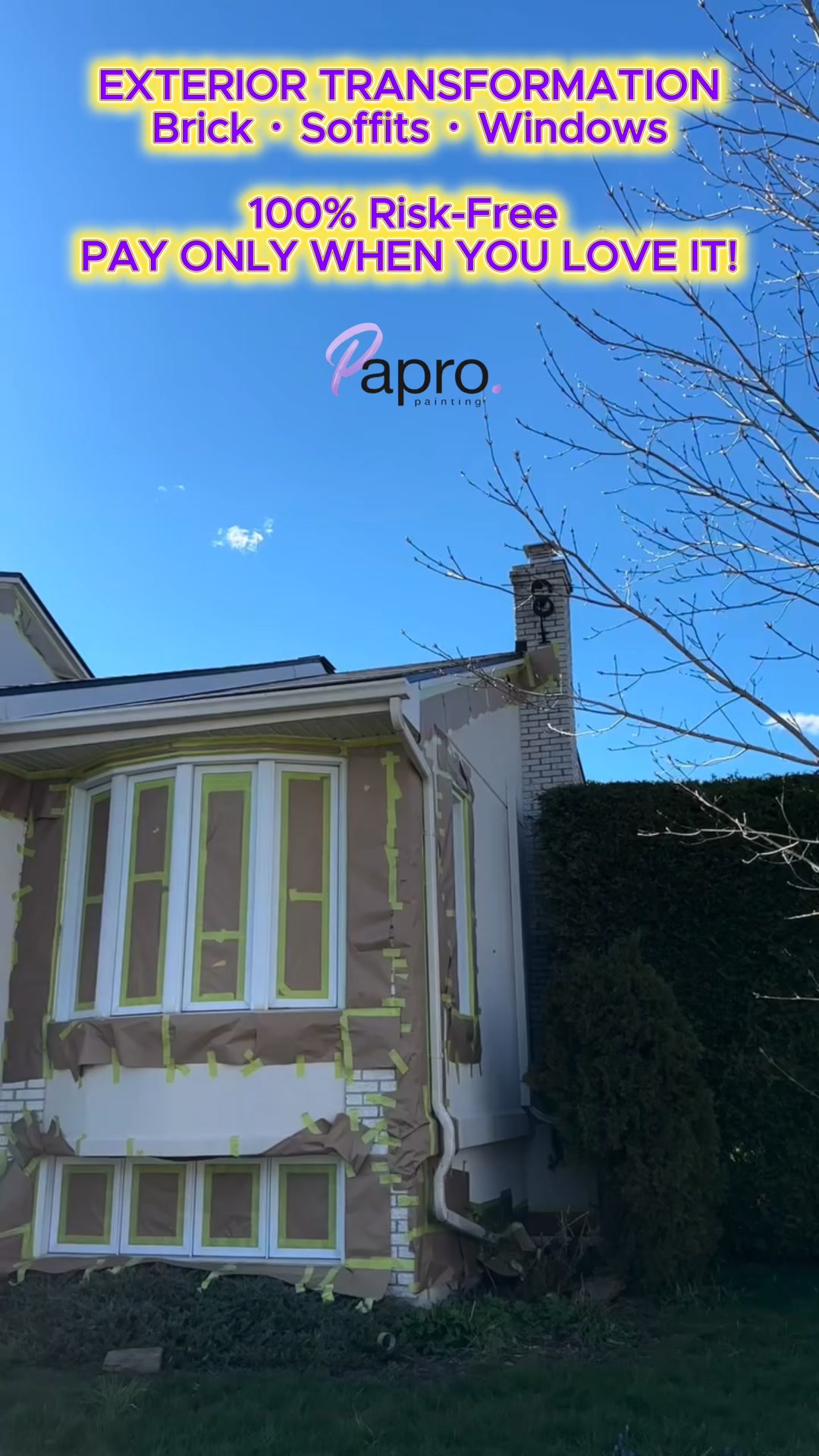 Papro Painting Facebook ad: Zero Deposit. You Only Pay When You Love It.