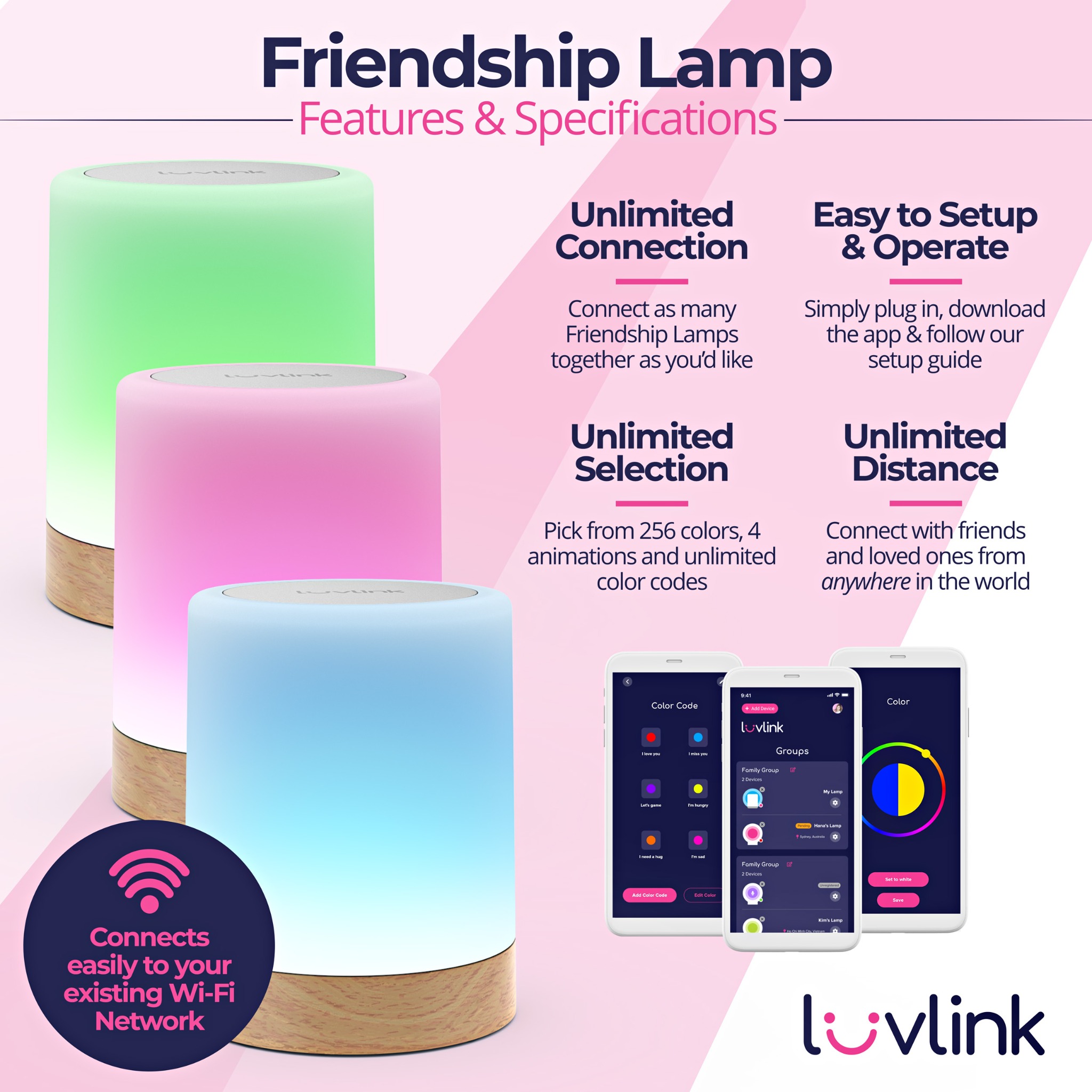LuvLink Facebook ad: LuvLink Friendship Lamps are the best way to…