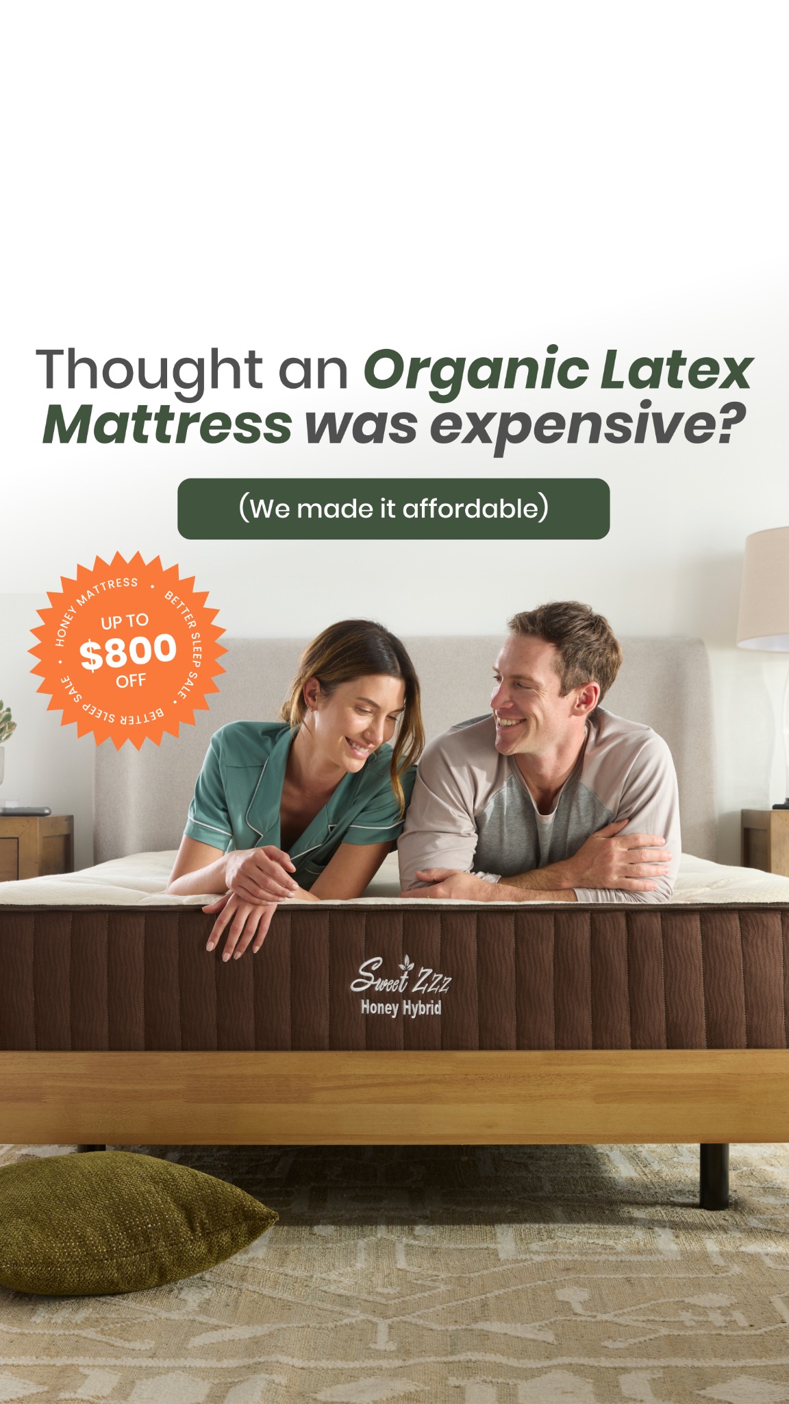 Sweet Zzz Mattress Facebook ad
